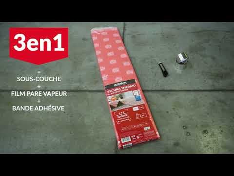 Podkład pod panele ARBITON SECURA THERMO AQUASTOP SMART 1,6mm (1opk.=6m2) czerwona harmonijka 4
