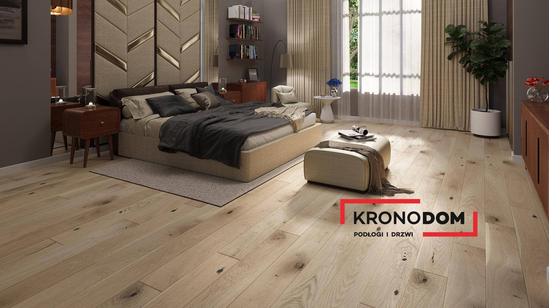 Podłoga drewniana Barlinek DECOR LINE dąb creme brulee grande 1WG000628 gr.14mm, 4V (1opk.=2,77m2) 180x2200, deska 1-lamelowa, olej naturalny 3