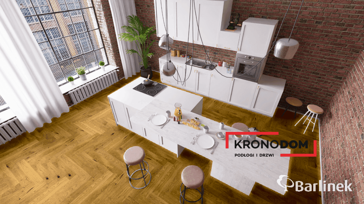 Podłoga drewniana Barlinek CLASSICO LINE dąb brown sugar 1WC000006 gr.14mm, 4V (1opk.=0,65m2) 130x725, deska 1-lamelowa, lakier matowy, jodła klasyczna 130 11