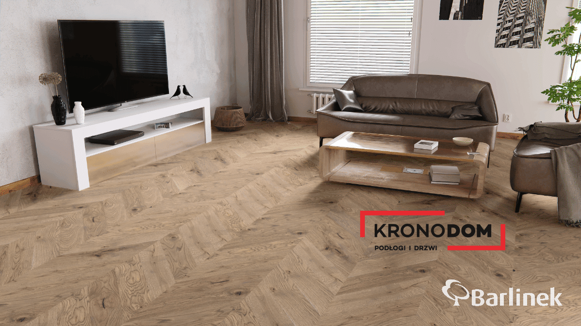 Podłoga drewniana Barlinek CLASSICO LINE dąb serene 1WV000005 gr.14mm, 4V (1opk.=0,61m2) 130x725, deska 1-lamelowa, lakier matowy, jodła francuska 130 9
