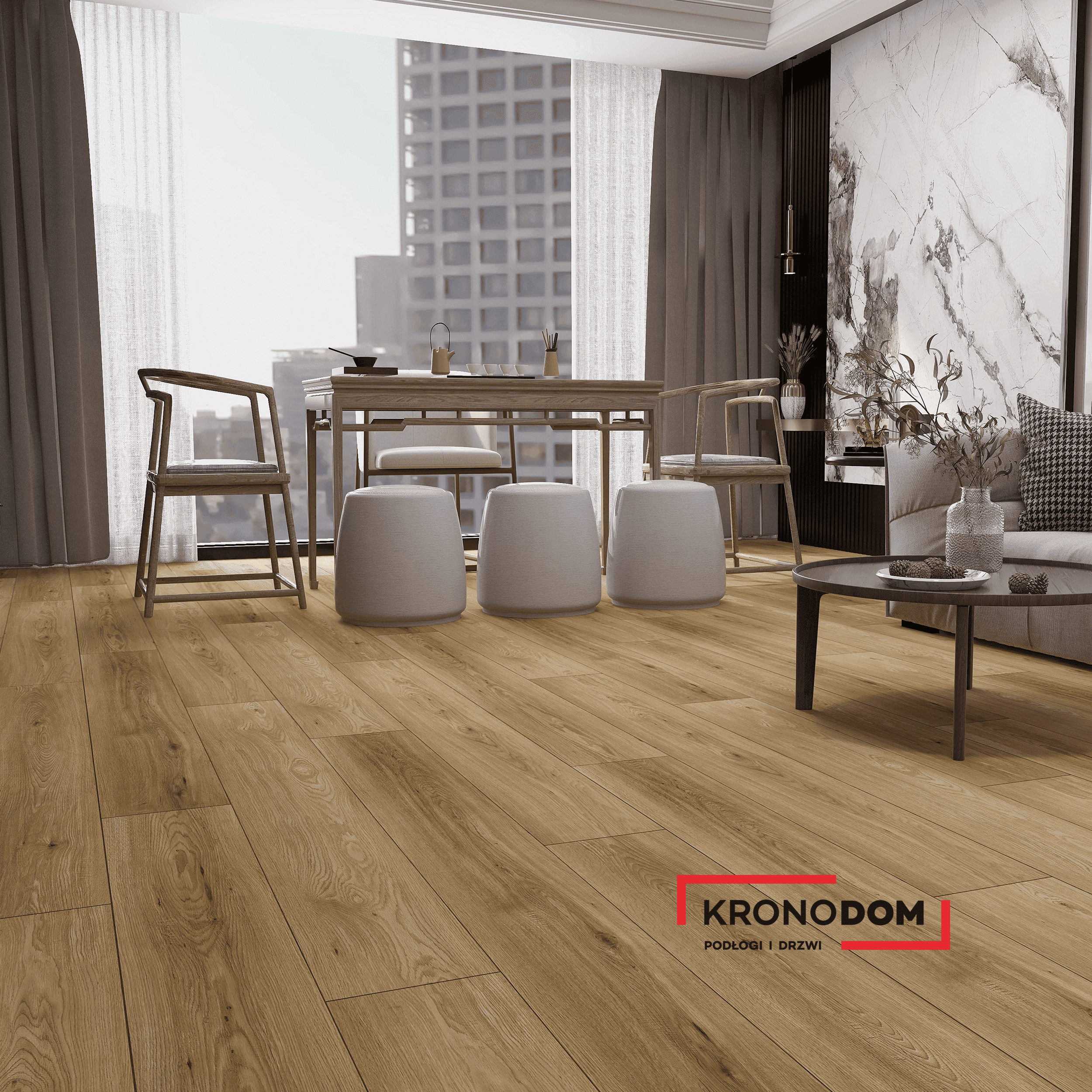 Panele winylowe Weninger AQUATUS AQUA PROFI SPC dąb brito klasa 33, gr.4mm, 4V (1opk.=2,196m2) W6 2