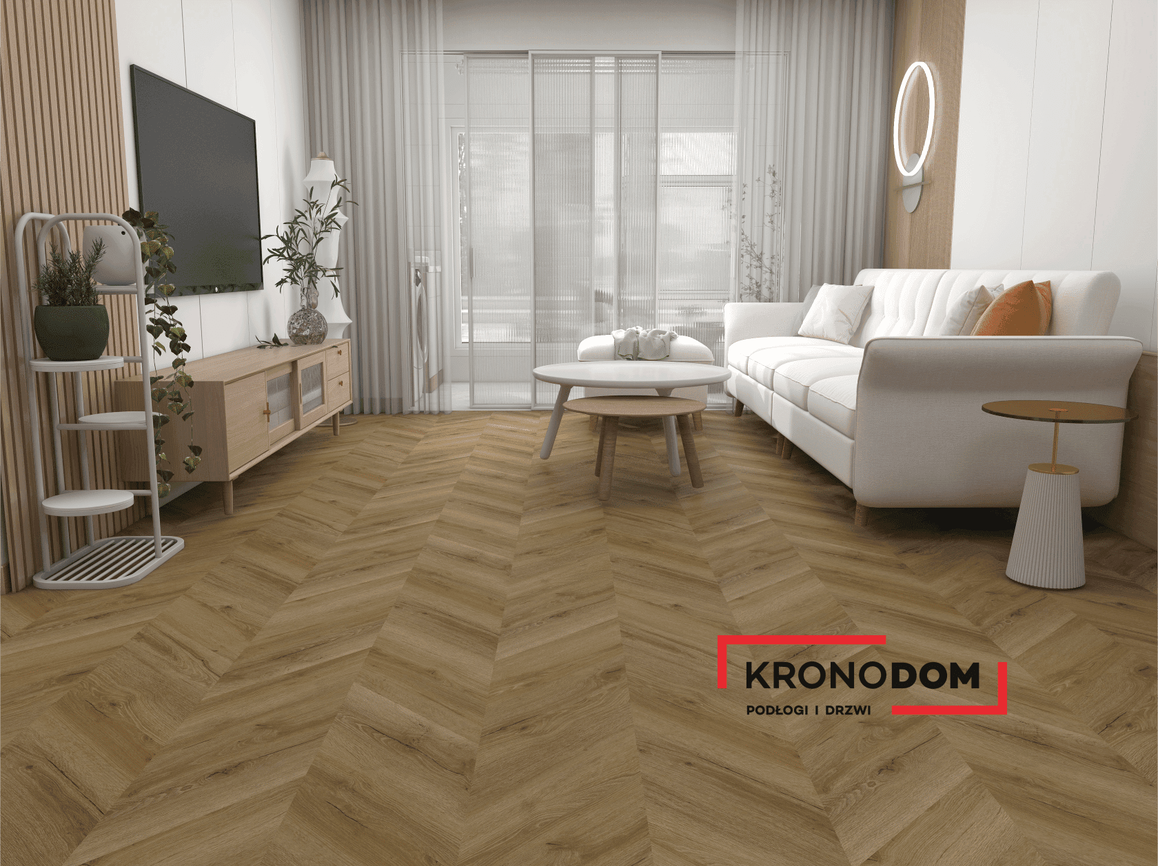 Panele winylowe Weninger AQUATUS SPC CHEVRON dąb selena klasa 33, gr.5mm, 4V (1opk.=1,44m2) jodełka francuska 3