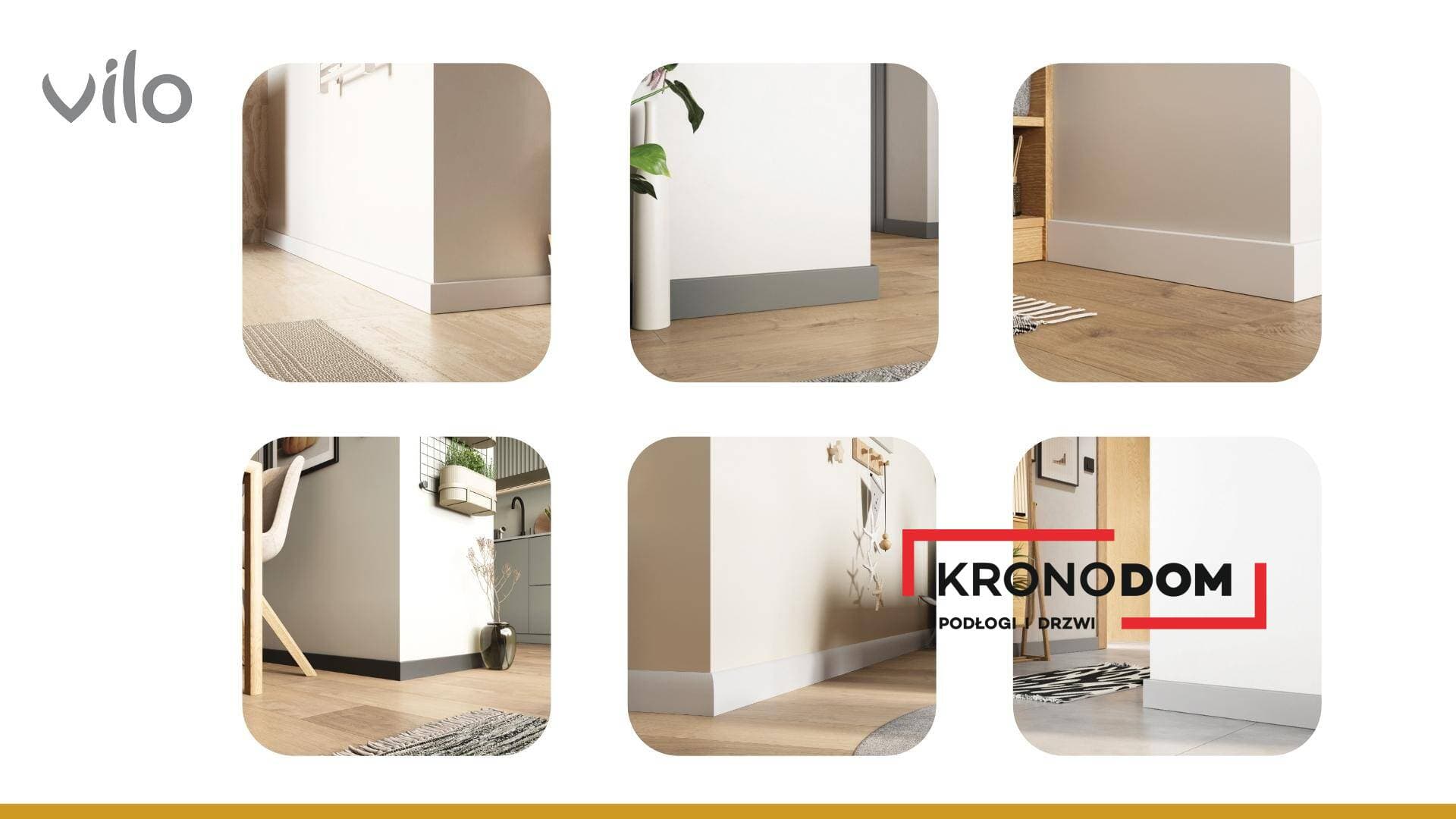 Listwa przypodłogowa VILO SEMPLA 708 biała owalna wysokość 8 cm, szerokość krycia 1,4 cm, dł 2400 cm 4