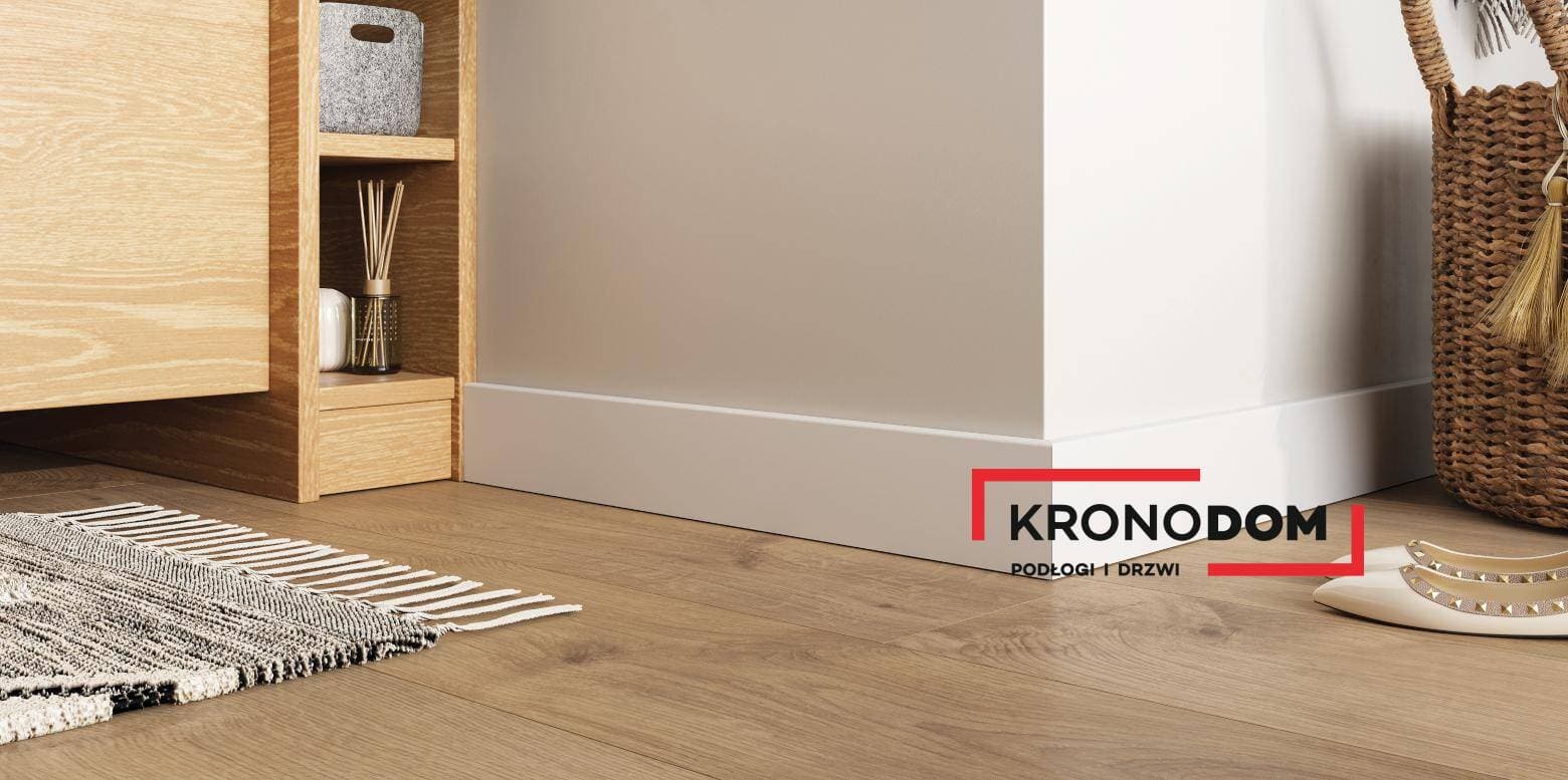 Listwa przypodłogowa VILO SEMPLA 708 biała owalna wysokość 8 cm, szerokość krycia 1,4 cm, dł 2400 cm 12