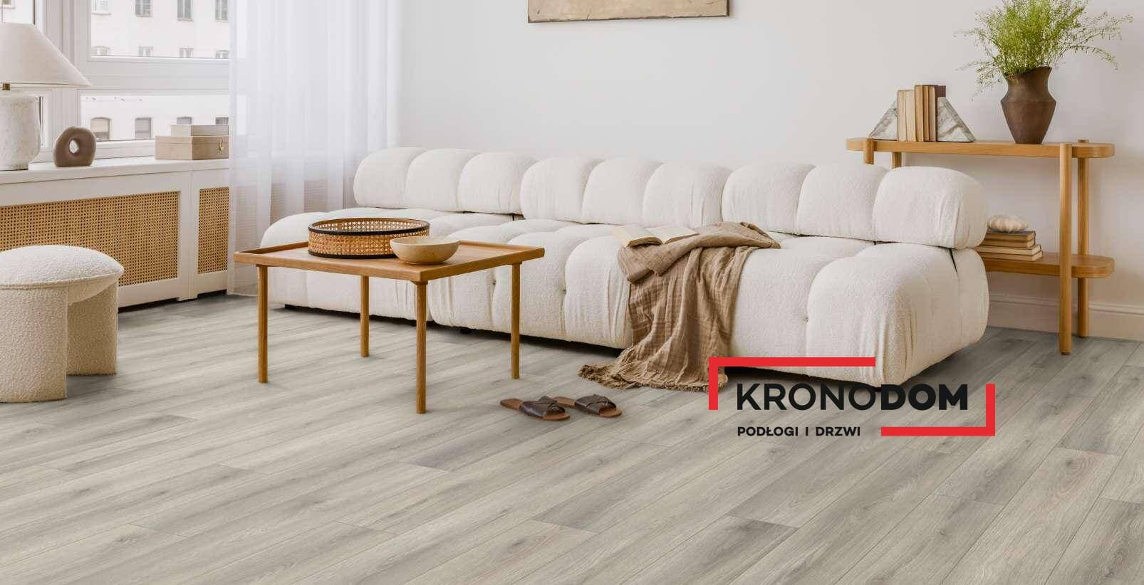 Panele podłogowe KRONOORIGINAL KRONOSTEP dąb Light Lausanne K655 AC4, gr.8mm, 4V (1opk.=9szt.=2,26m2)
