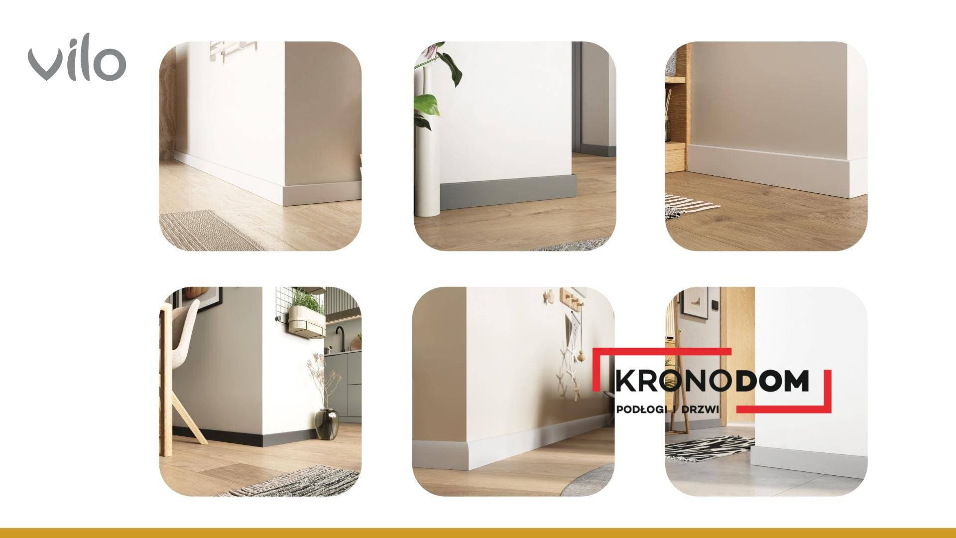 Listwa przypodłogowa VILO SEMPLA 701 biała wysokość 8 cm, szerokość krycia 1,4 cm, dł 2400 cm 3