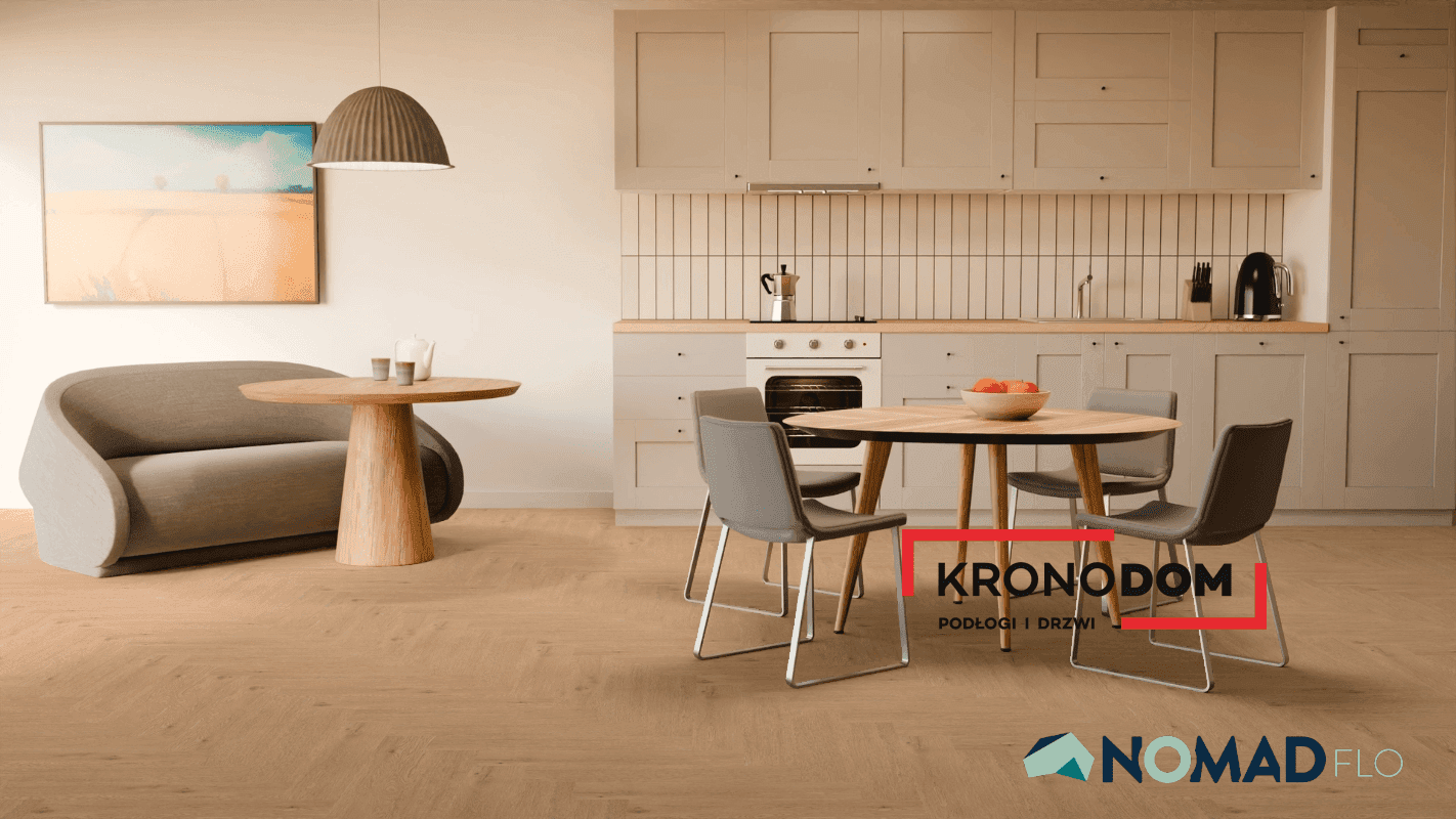 Panele winylowe Nomad Flo CLASSIC HERRINGBONE Pampas NF10343 klasa 33, gr.5,5m, 4V, (1op.=2,064m2) NOWOŚĆ 2025 5