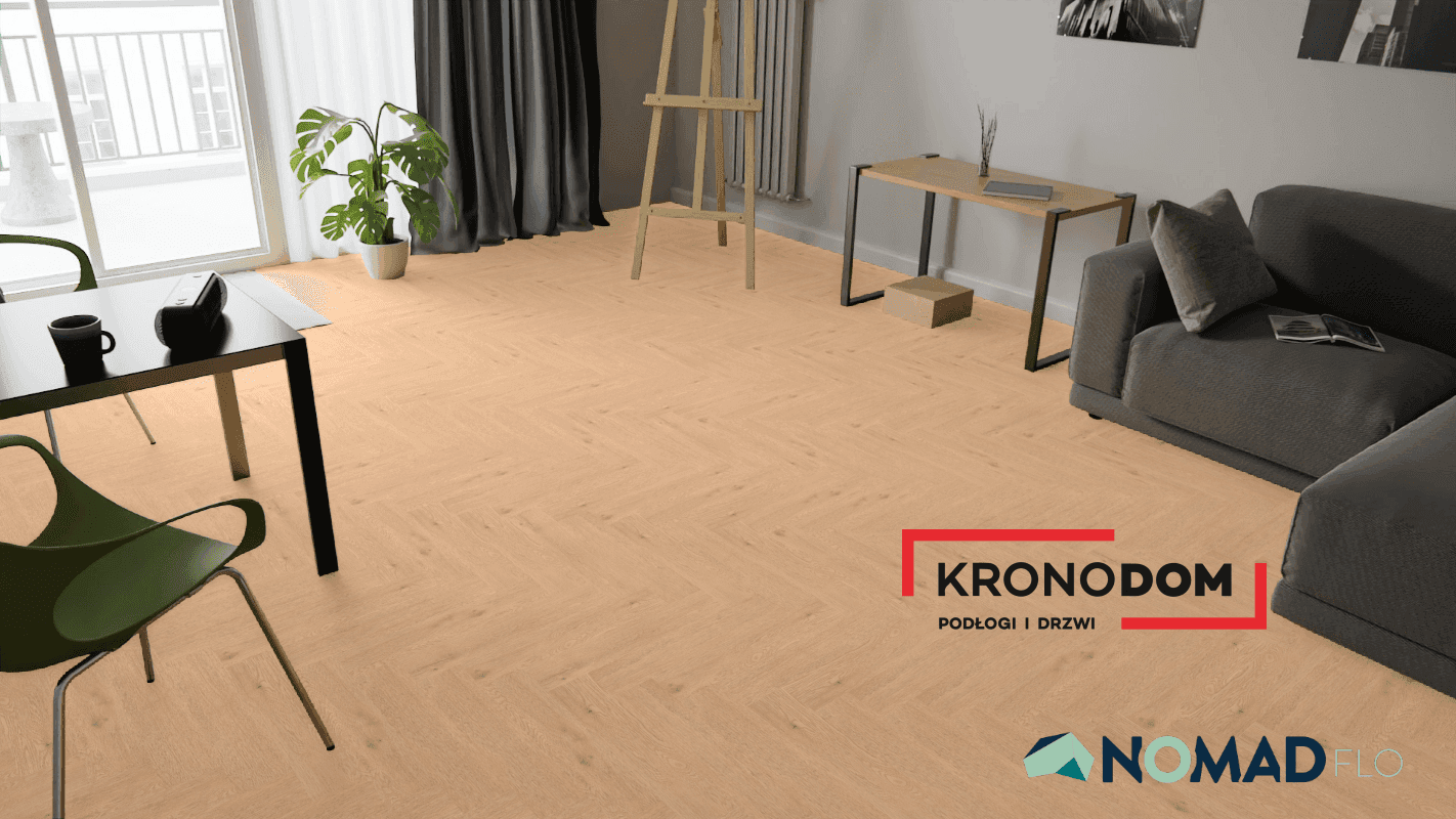 Panele winylowe Nomad Flo CLASSIC HERRINGBONE Pampas NF10343 klasa 33, gr.5,5m, 4V, (1op.=2,064m2) NOWOŚĆ 2025 10