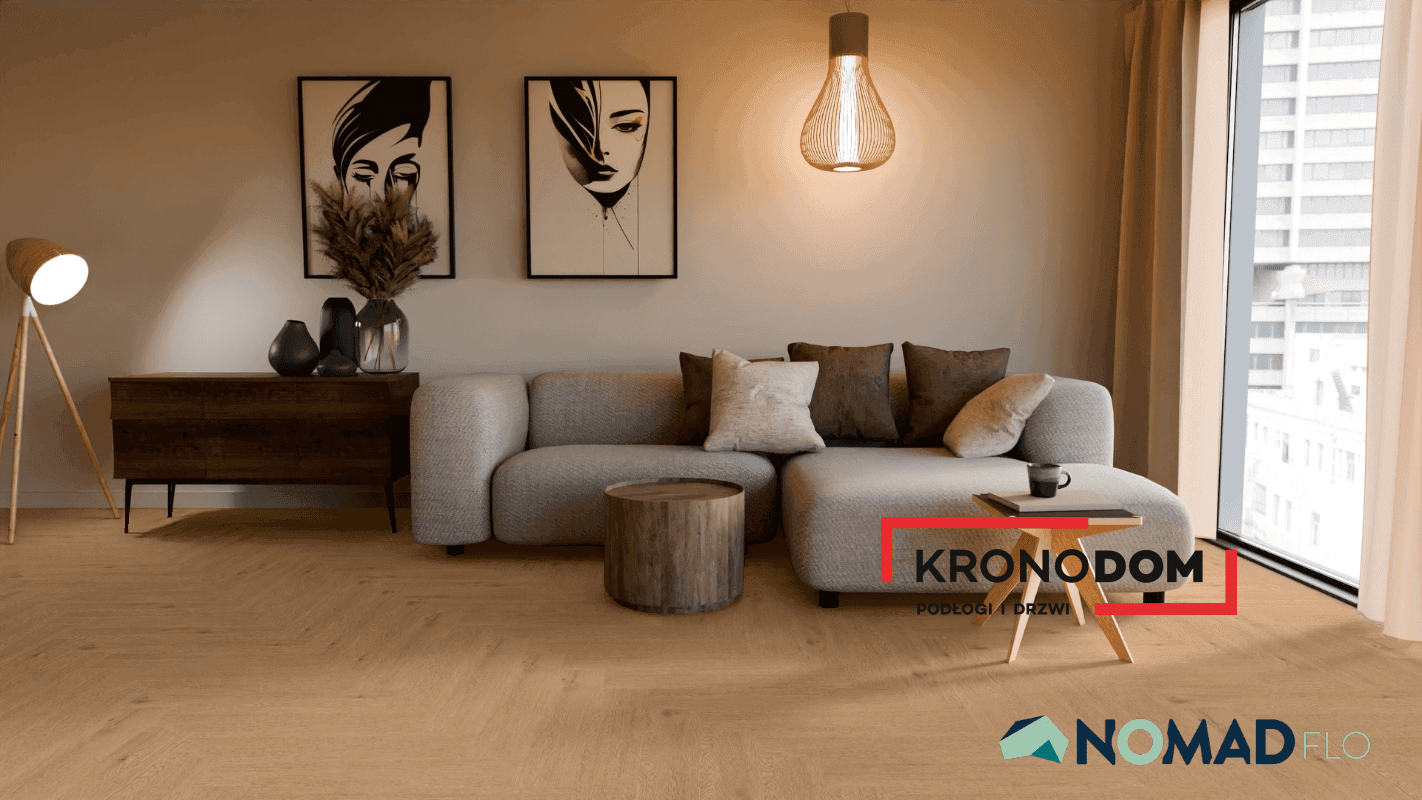 Panele winylowe Nomad Flo CLASSIC HERRINGBONE Pampas NF10343 klasa 33, gr.5,5m, 4V, (1op.=2,064m2) NOWOŚĆ 2025 6