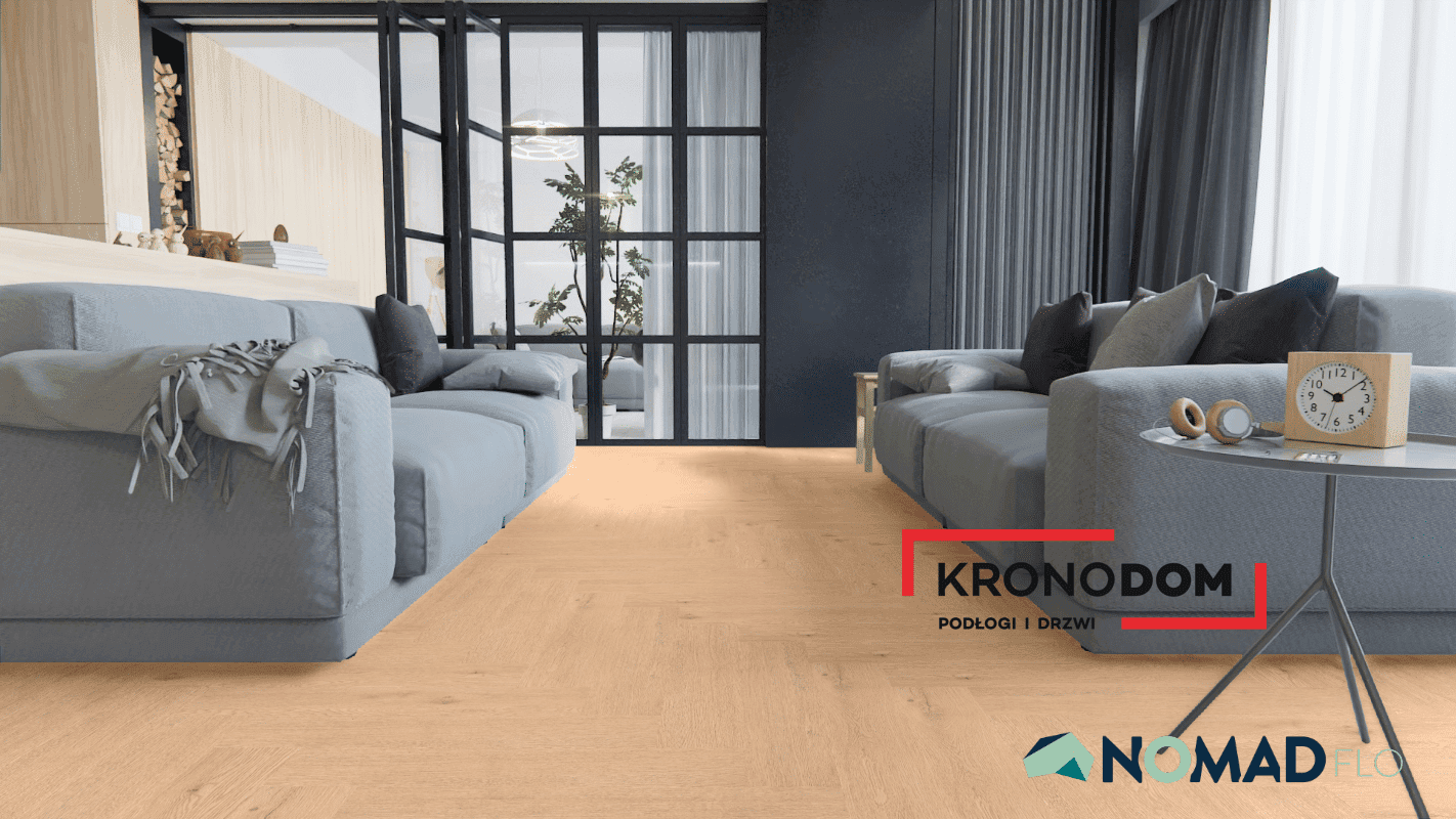 Panele winylowe Nomad Flo CLASSIC HERRINGBONE Pampas NF10343 klasa 33, gr.5,5m, 4V, (1op.=2,064m2) NOWOŚĆ 2025 8