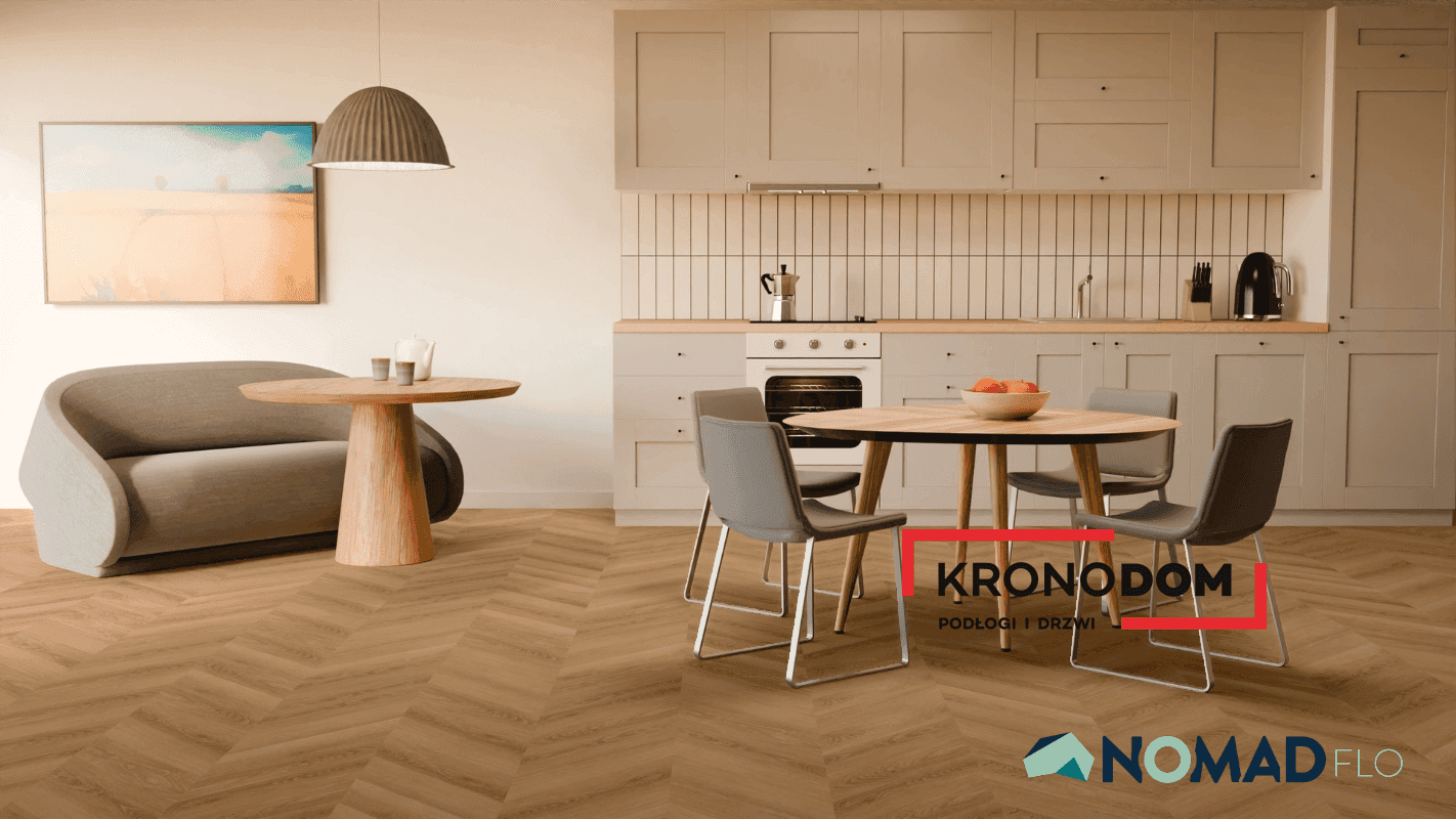 Panele winylowe Nomad Flo PREMIUM CHEVRON Acari NF10651 klasa 33, gr.6m, 4V, (1op.=1,563m2) jodełka francuska NOWOŚĆ 2025 5
