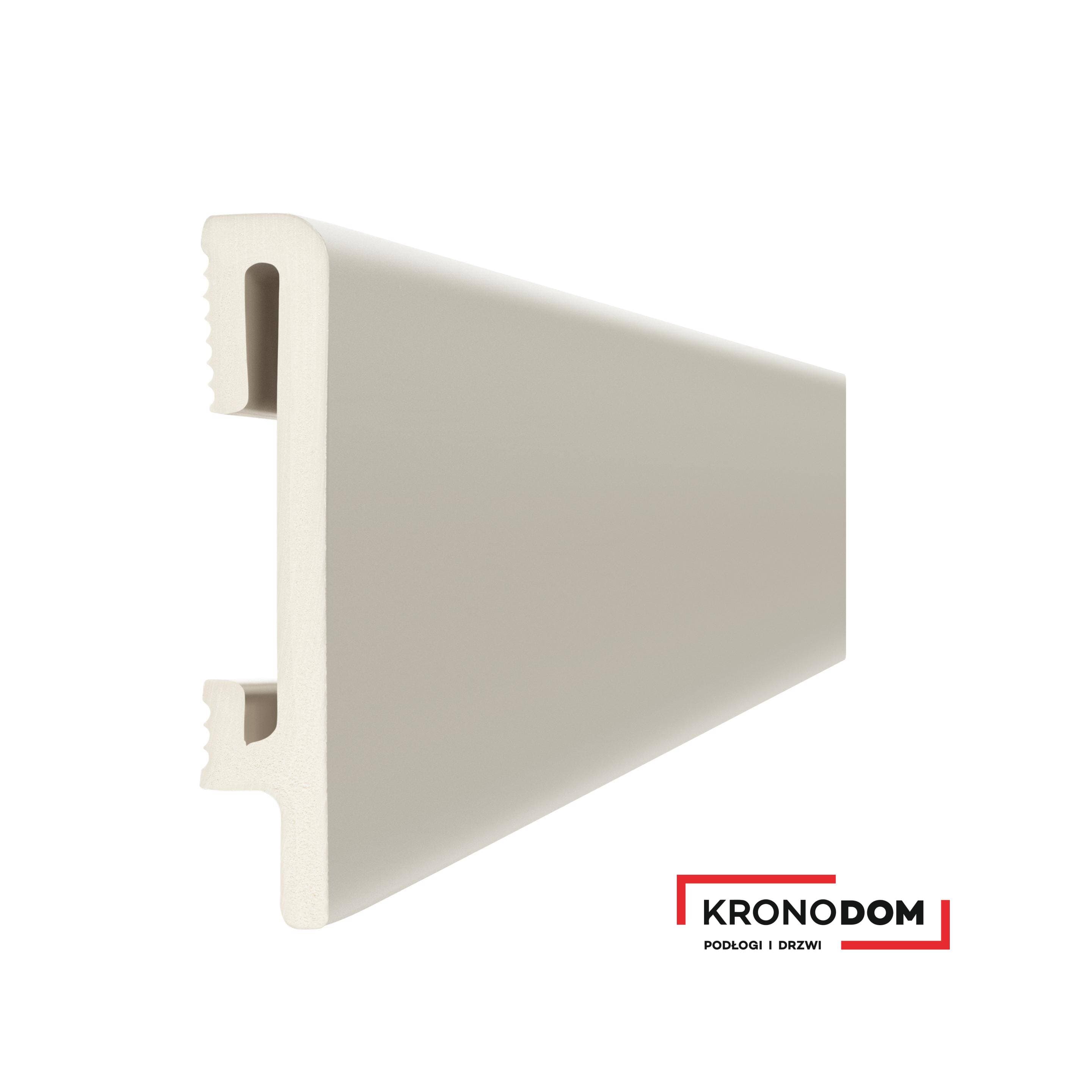 Listwa przypodłogowa DUROFIT kaszmir PF080K wysokość 8 cm, szerokość krycia 1,5 cm, dł 240cm