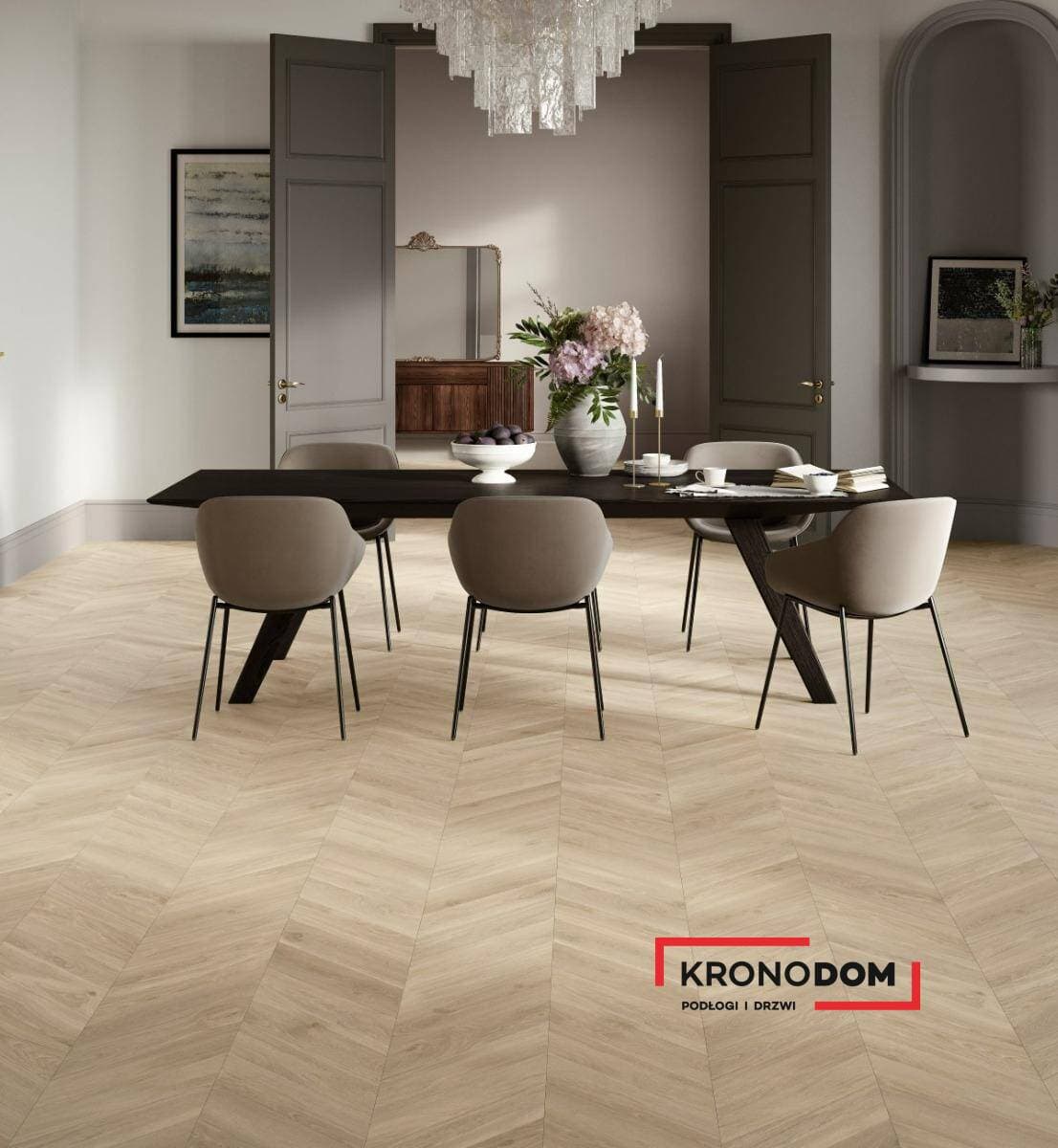 Panele podłogowe PARADOR TRENDTIME 8 oak loire beige 1748770 gr.8mm, AC4, 2V (1op=5szt.=2,12m2) NOWOŚĆ 2025 2