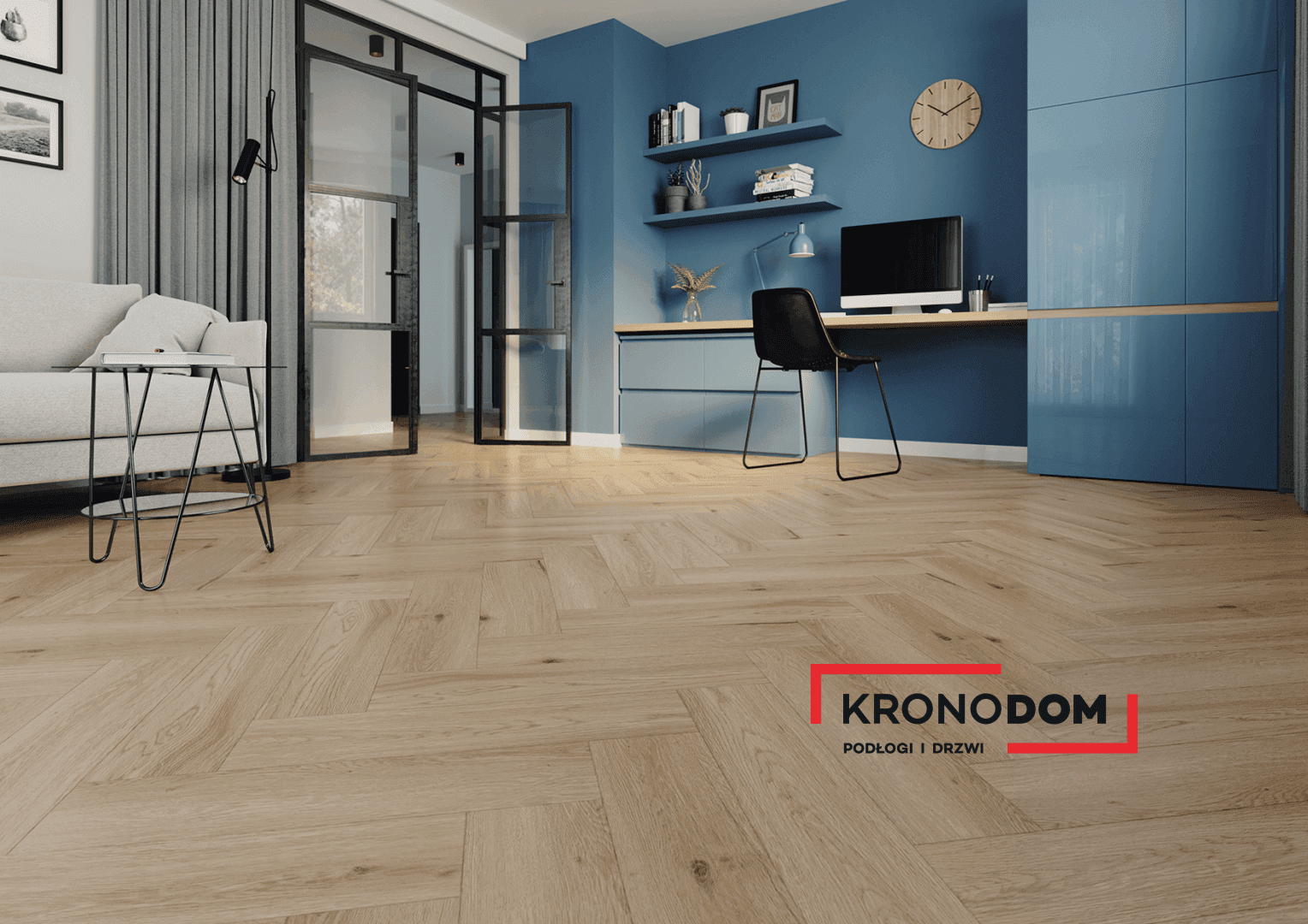 Panele winylowe ARBITON AMARON HERRINGBONE ACOUSTIC dąb Yankee CAA 153, klasa 33, gr.6,3mm, 4V (1op.=1,051m2) jodełka NOWOŚĆ 2025 4