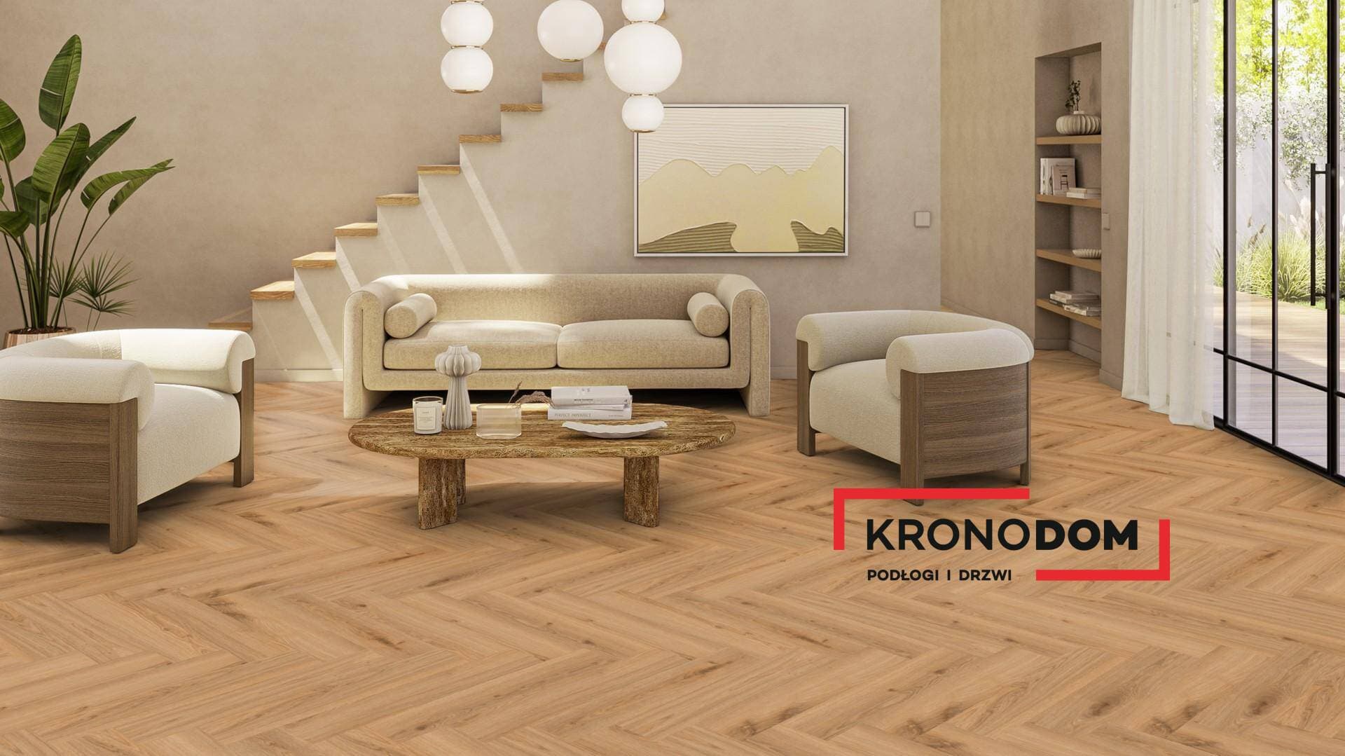 Panele winylowe Tarkett HERRINGBONE RIGID 55 delicate oak classical 280043006 klasa 33, gr.6,5mm, 4V (1opk.=12szt.=1,279m2) jodełka NOWOŚĆ 2025 6