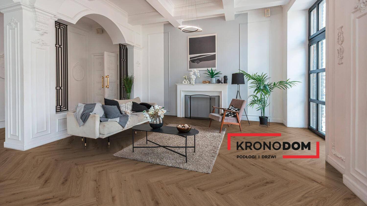 Panele winylowe Tarkett HERRINGBONE RIGID 55 delicate oak walnut 280043005 klasa 33, gr.6,5mm, 4V (1opk.=12szt.=1,1279m2) jodełka NOWOŚĆ 2025 3