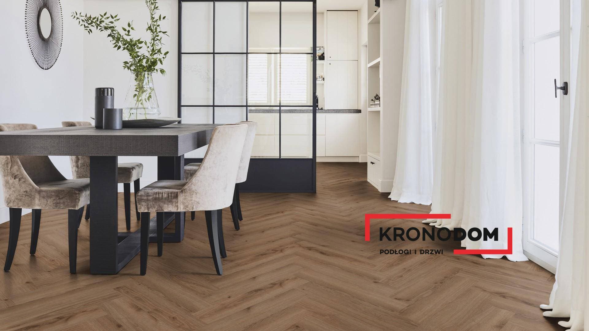 Panele winylowe Tarkett HERRINGBONE RIGID 55 delicate oak walnut 280043005 klasa 33, gr.6,5mm, 4V (1opk.=12szt.=1,1279m2) jodełka NOWOŚĆ 2025 12