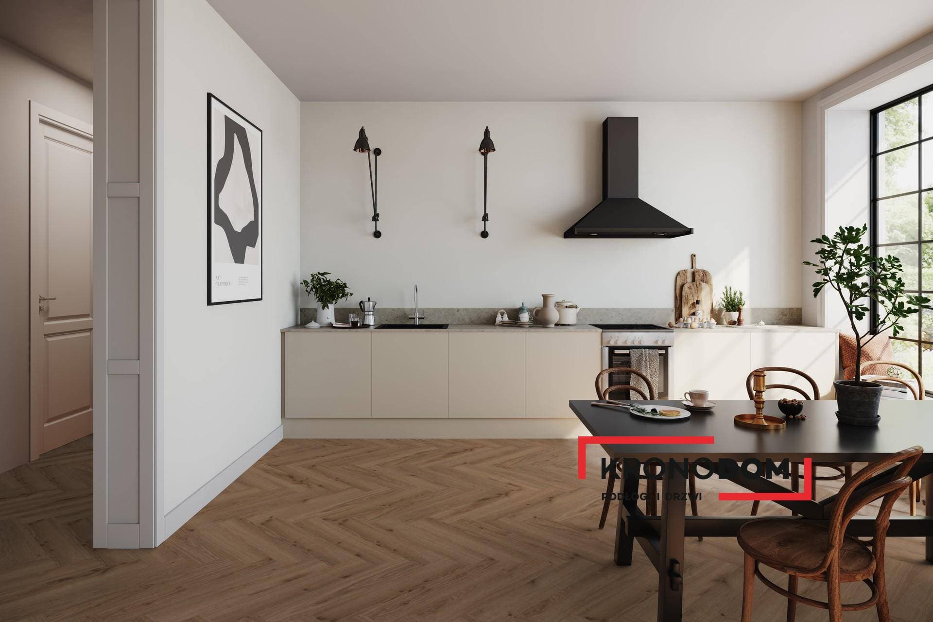 Panele winylowe Tarkett HERRINGBONE RIGID 55 delicate oak walnut 280043005 klasa 33, gr.6,5mm, 4V (1opk.=12szt.=1,1279m2) jodełka NOWOŚĆ 2025 13