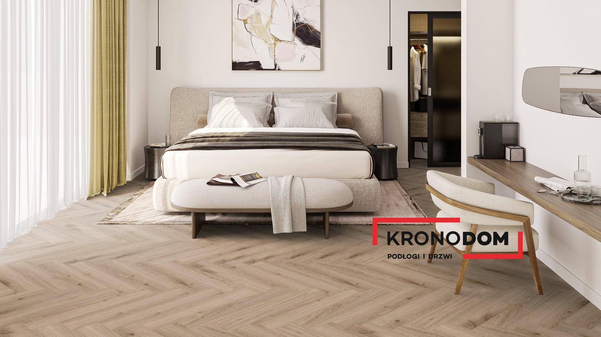 Panele winylowe Tarkett HERRINGBONE RIGID 55 delicate oak warm grey 280043007 klasa 33, gr.6,5mm, 4V (1opk.=12szt.=1,1279m2) jodełka NOWOŚĆ 2025 5