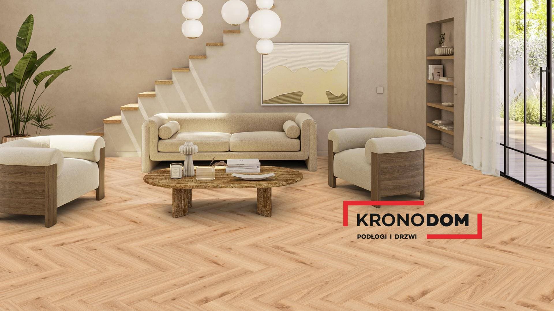 Panele winylowe Tarkett HERRINGBONE RIGID 55 delicate oak warm natural 280043008 klasa 33, gr.6,5mm, 4V (1opk.=12szt.=1,1279m2) jodełka NOWOŚĆ 2025 7