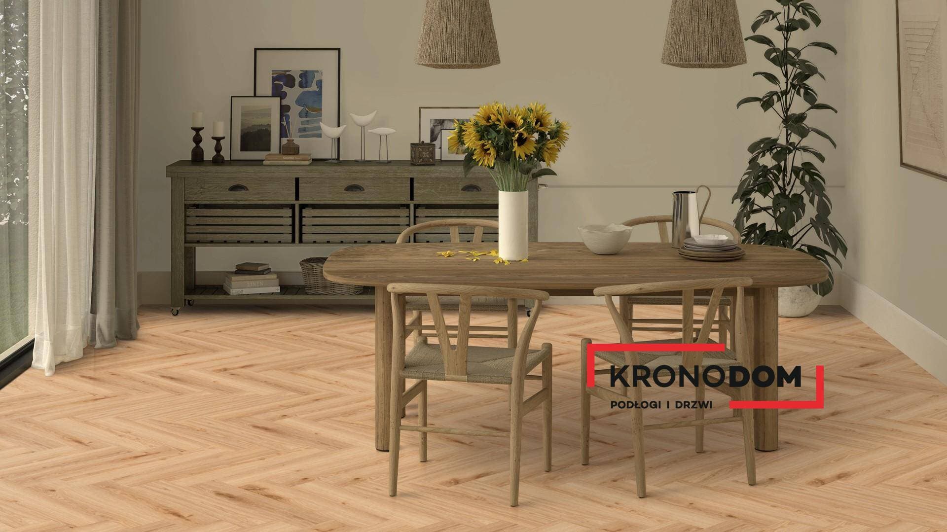 Panele winylowe Tarkett HERRINGBONE RIGID 55 delicate oak warm natural 280043008 klasa 33, gr.6,5mm, 4V (1opk.=12szt.=1,1279m2) jodełka NOWOŚĆ 2025 14