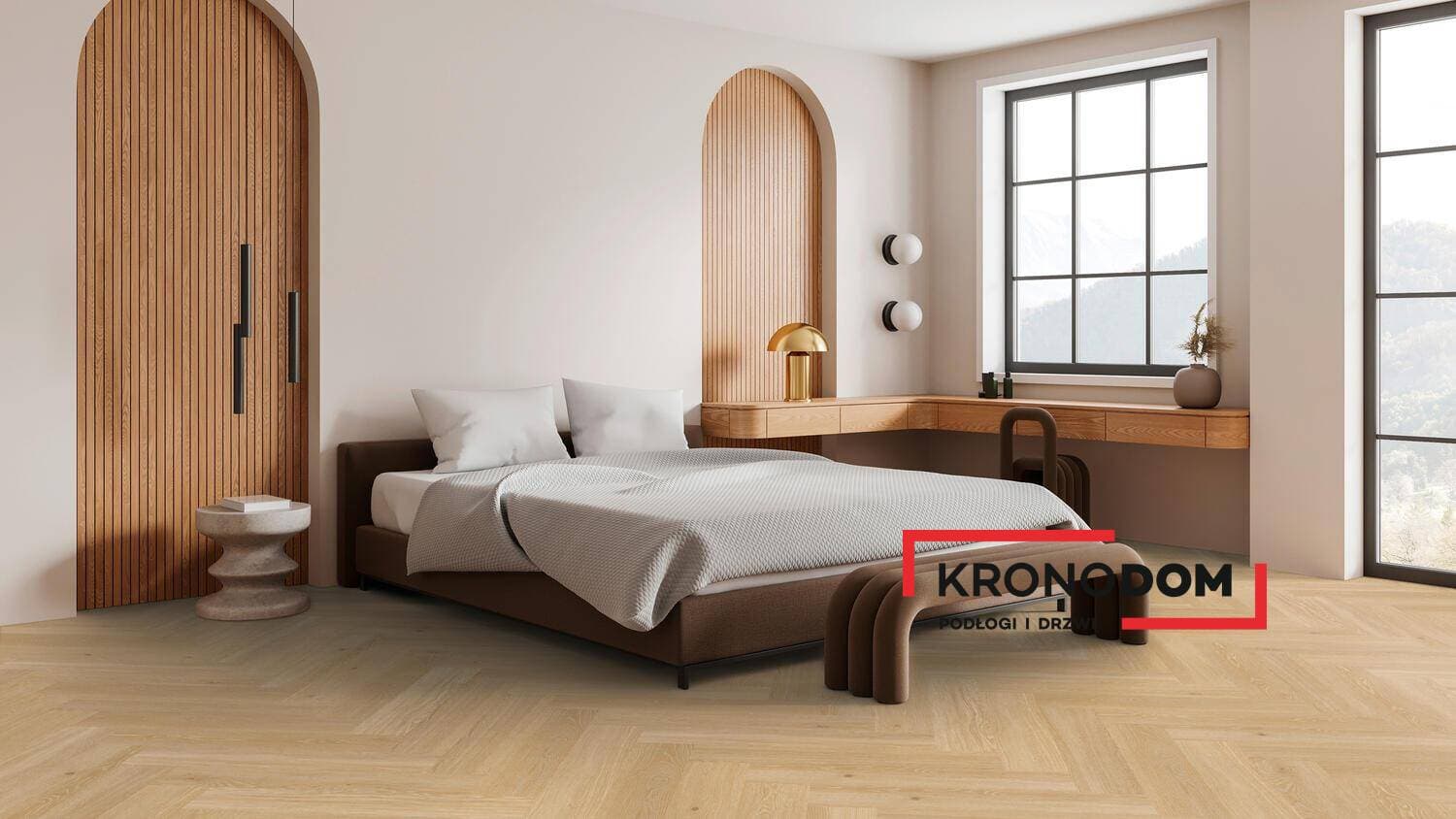 Panele winylowe Tarkett HERRINGBONE RIGID 55 highland oak blond 280043001 klasa 33, gr.6,5mm, 4V (1opk.=12szt.=1,1279m2) jodełka NOWOŚĆ 2025 4