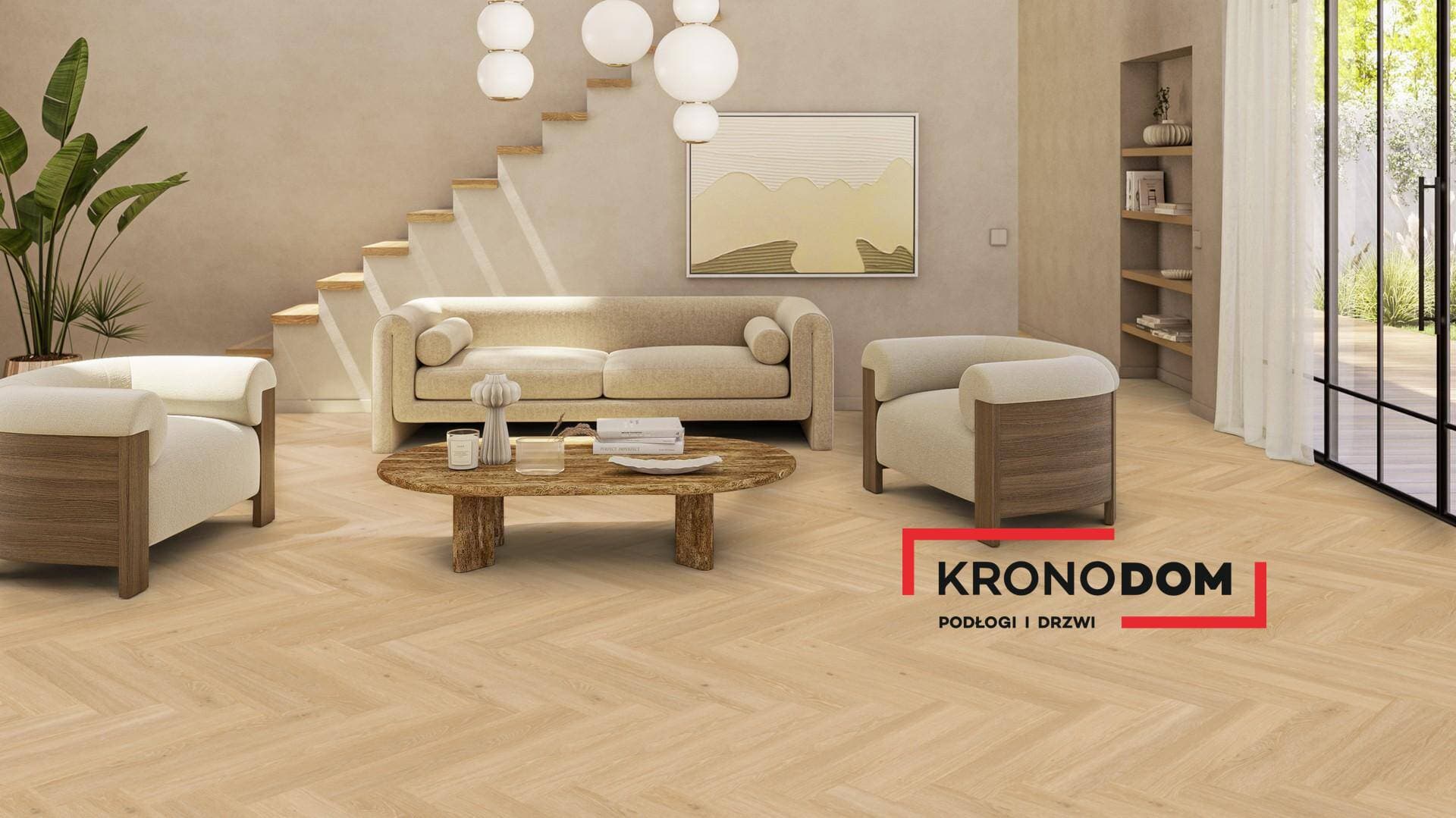 Panele winylowe Tarkett HERRINGBONE RIGID 55 highland oak blond 280043001 klasa 33, gr.6,5mm, 4V (1opk.=12szt.=1,1279m2) jodełka NOWOŚĆ 2025 6