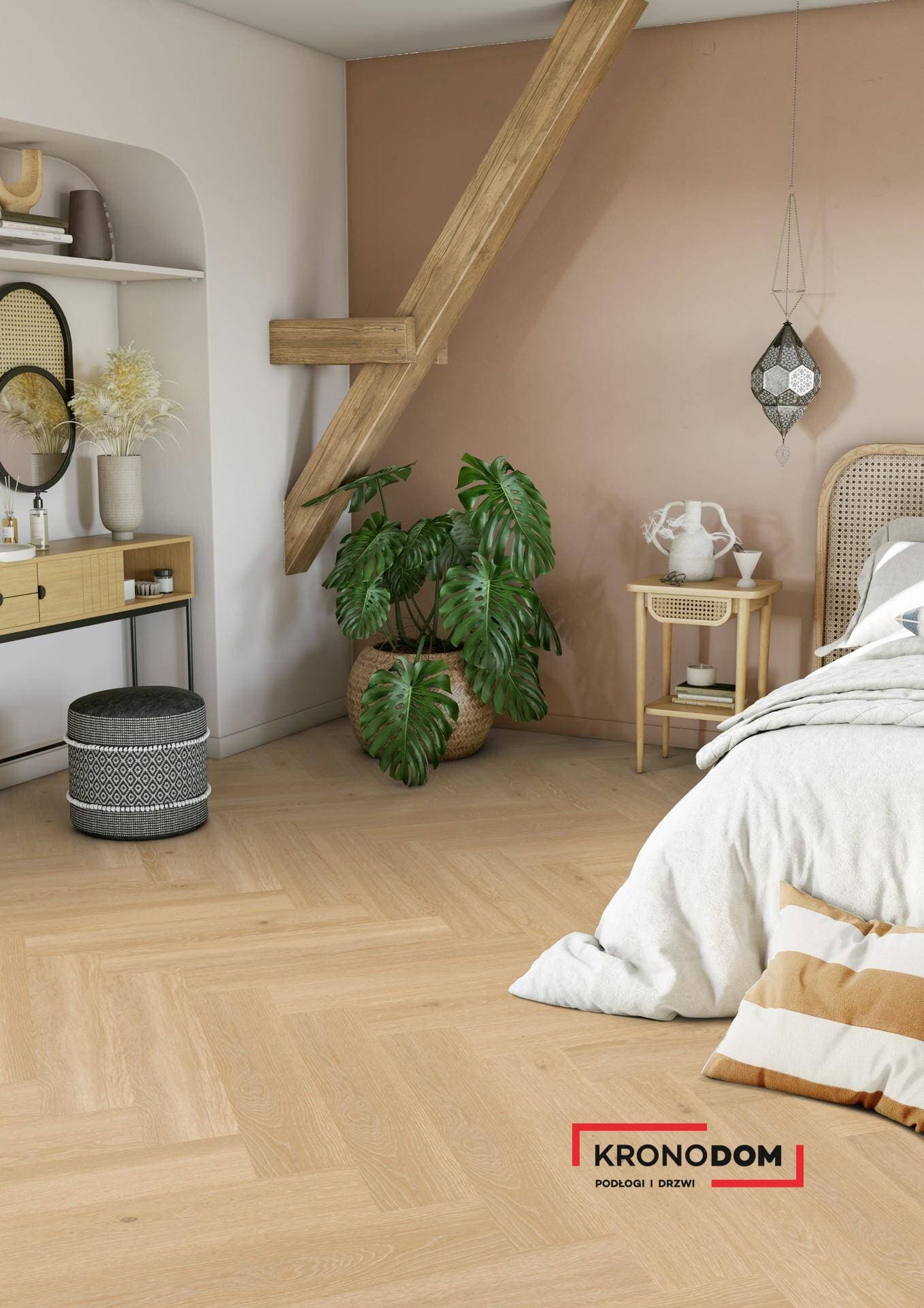 Panele winylowe Tarkett HERRINGBONE RIGID 55 highland oak blond 280043001 klasa 33, gr.6,5mm, 4V (1opk.=12szt.=1,1279m2) jodełka NOWOŚĆ 2025 11