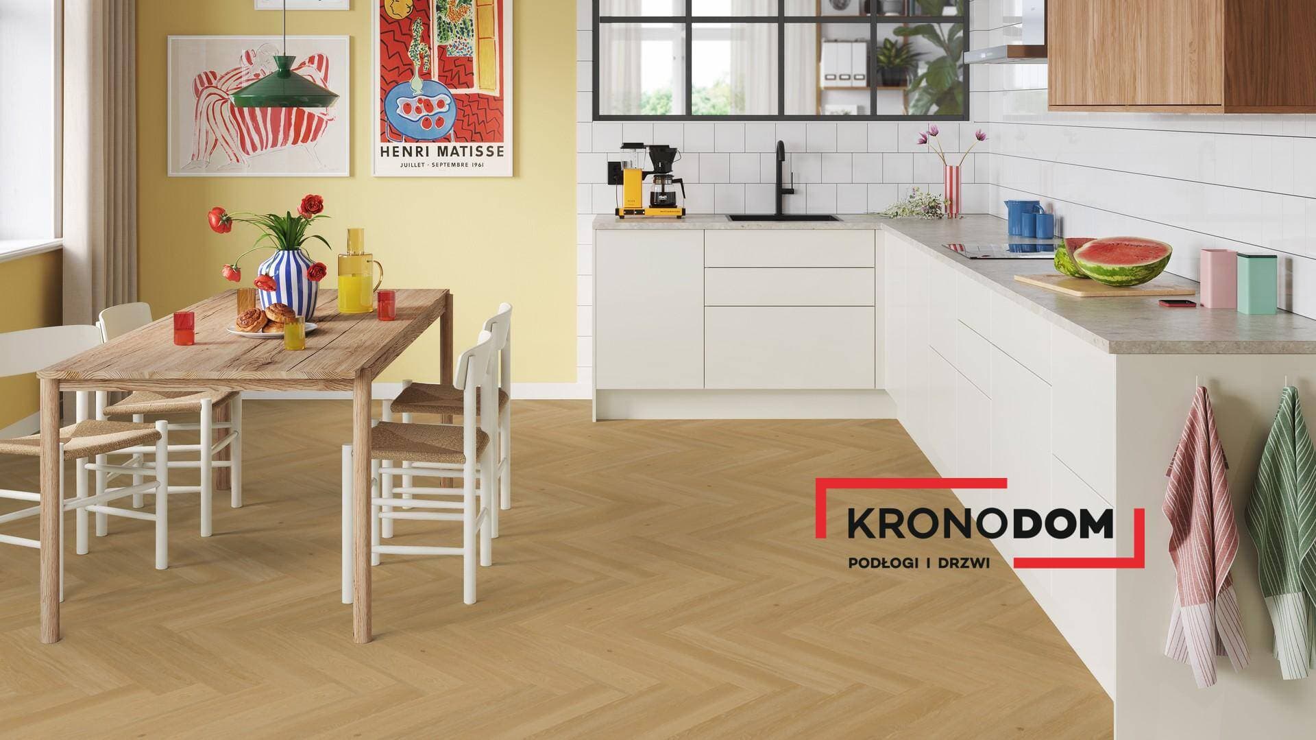 Panele winylowe Tarkett HERRINGBONE RIGID 55 highland oak gold 280043003 klasa 33, gr.6,5mm, 4V (1opk.=12szt.=1,1279m2) jodełka NOWOŚĆ 2025 3