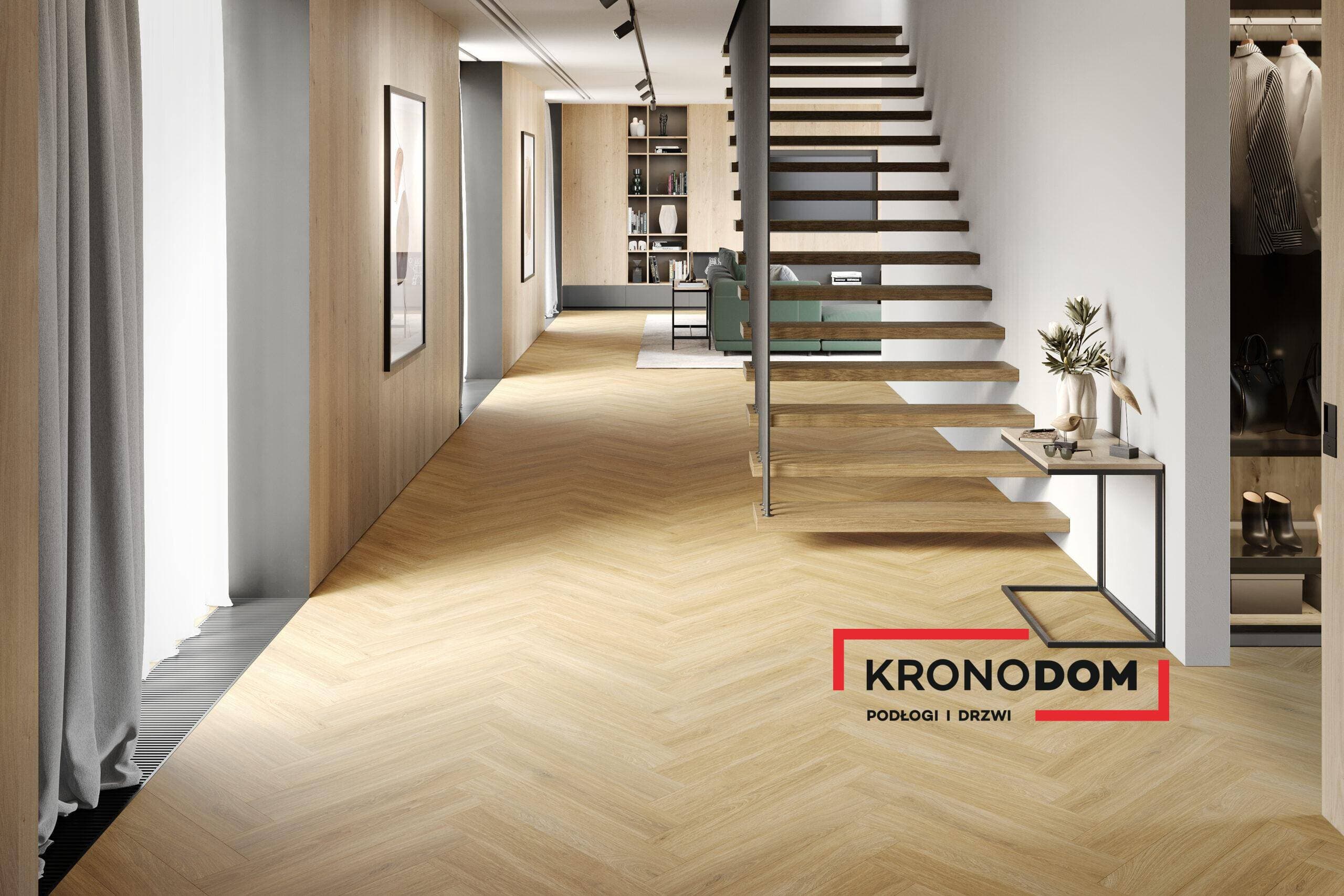 Panele winylowe THE FLOOR HERRINGBONE Nature Oak P6004HB, klasa 34, gr.6mm, 4V (1opk.=16szt.=1,752m2) NOWOŚĆ 2025 2