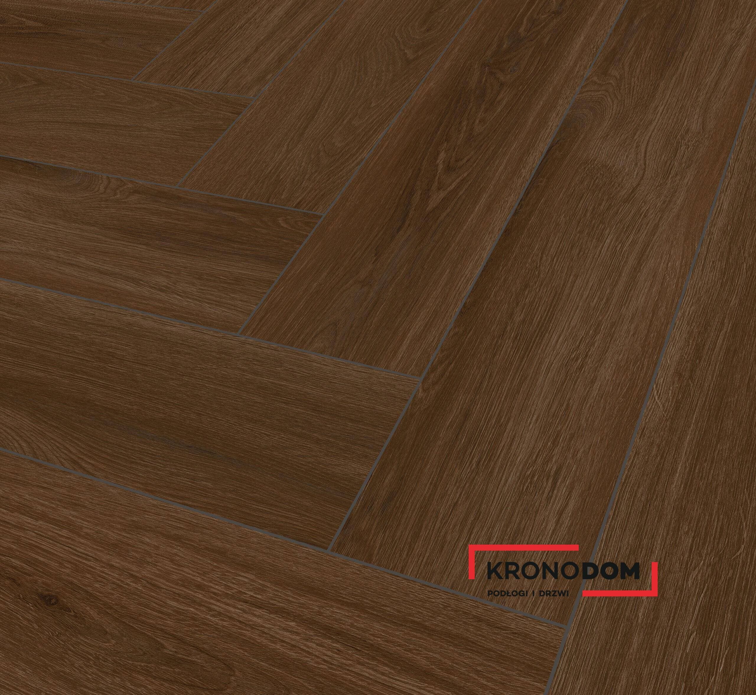 Panele winylowe THE FLOOR HERRINGBONE Marrone Oak P6005HB, klasa 34, gr.6mm, 4V (1opk.=16szt.=1,752m2) NOWOŚĆ 2025