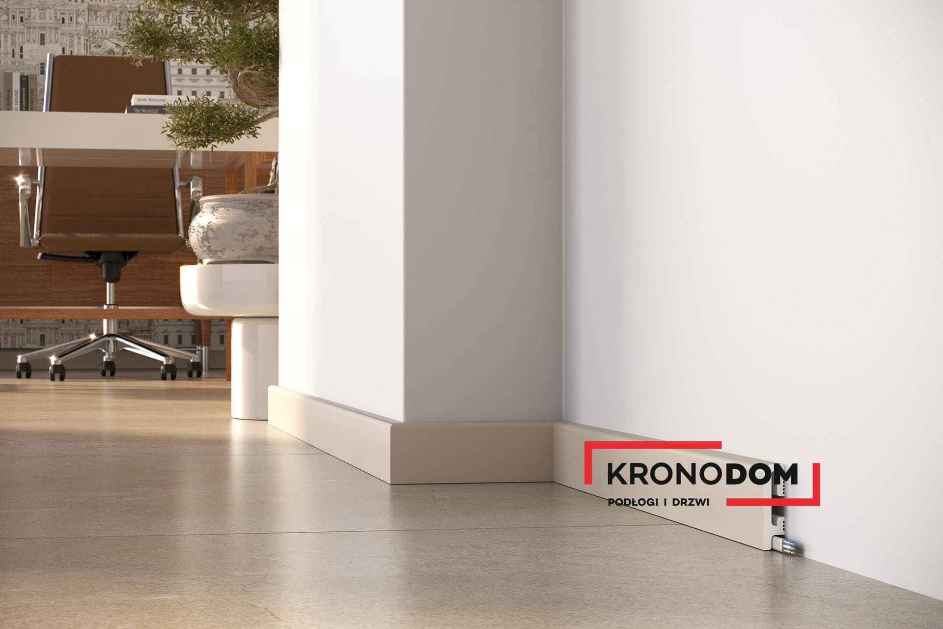 Listwa przypodłogowa DUROFIT kaszmir PF060K wysokość 6 cm, szerokość krycia 1,5 cm, dł 240cm 4