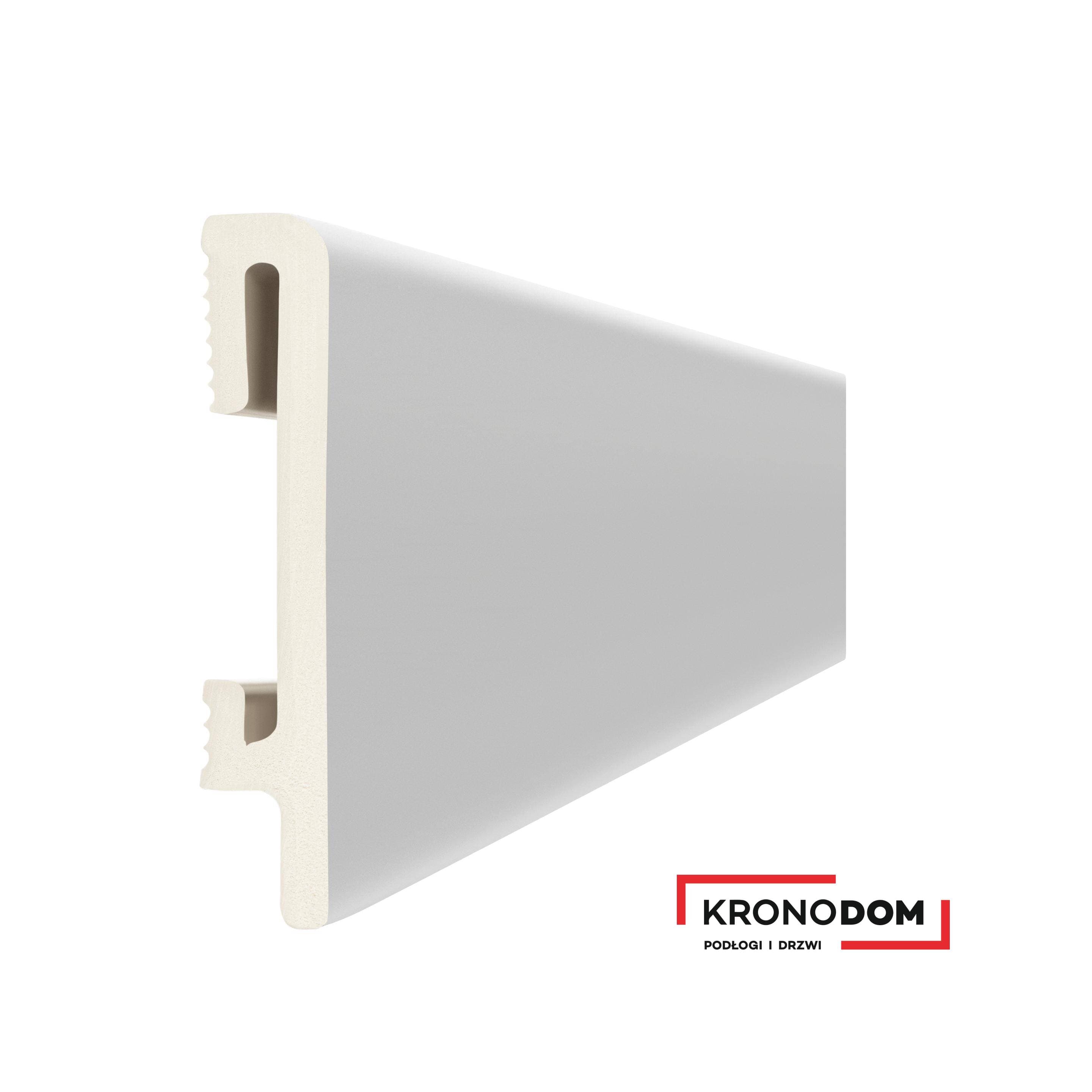 Listwa przypodłogowa DUROFIT szara PF100G wysokość 10 cm, szerokość krycia 1,5 cm, dł 240cm