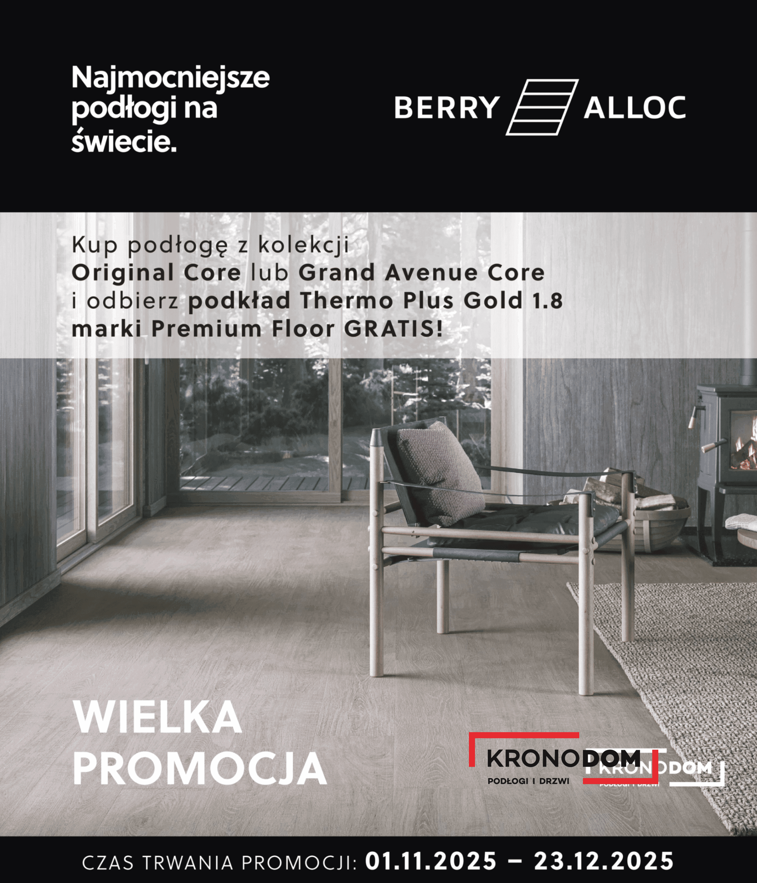 Panele podłogowe BERRY ALLOC HPF ORIGINAL CORE champs elysees 62002840, AC6, gr.9mm, 2V (1opk=9szt.=2,15m2) NOWOŚĆ 2025 2