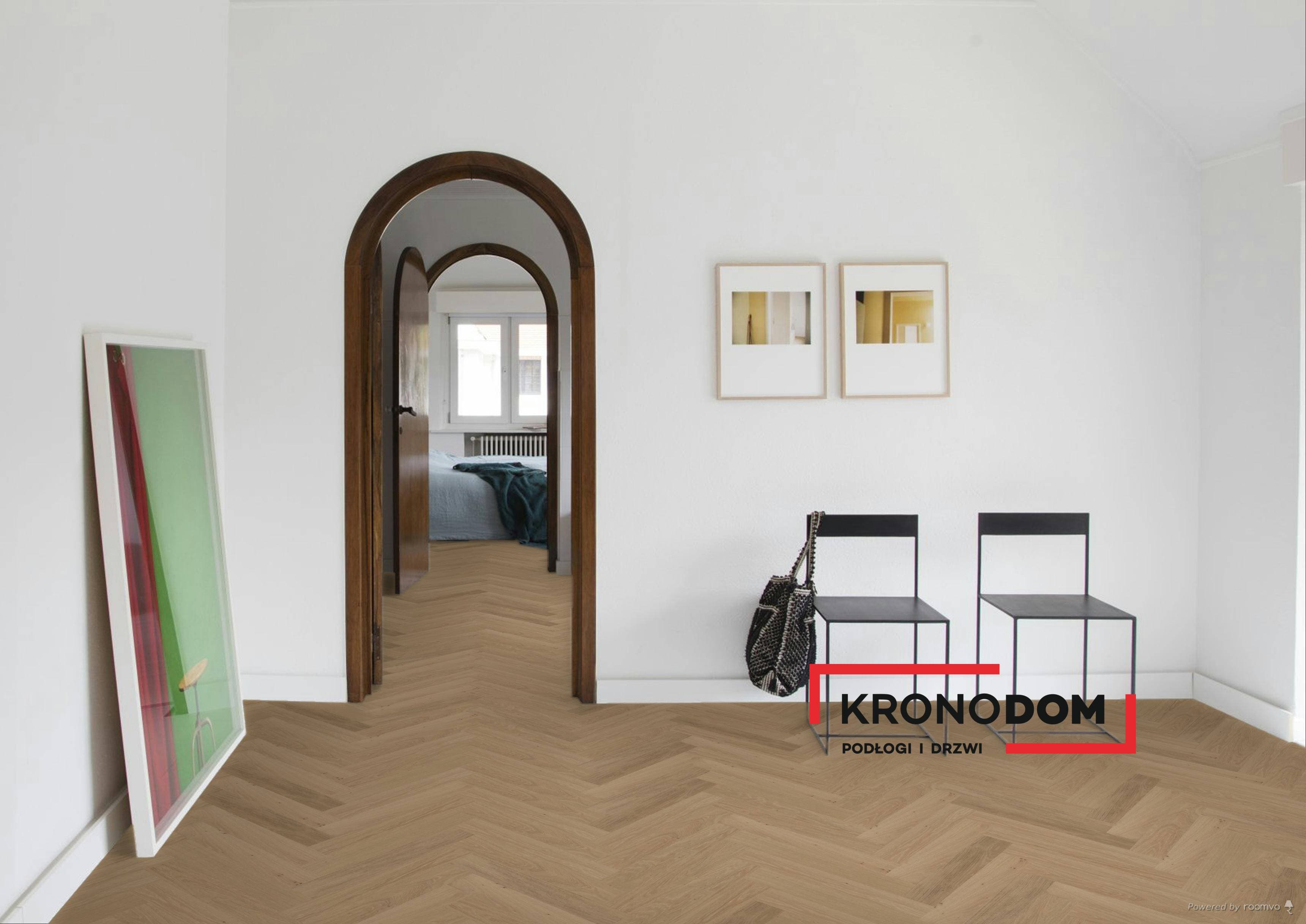 Panele fornirowane PARQWOOD HERRINBONE Oak Calm Ambre 61001488 klasa 33, gr.9,5mm, 4V (1opk=0,847m2) jodełka klepka A NOWOŚĆ 2026 8