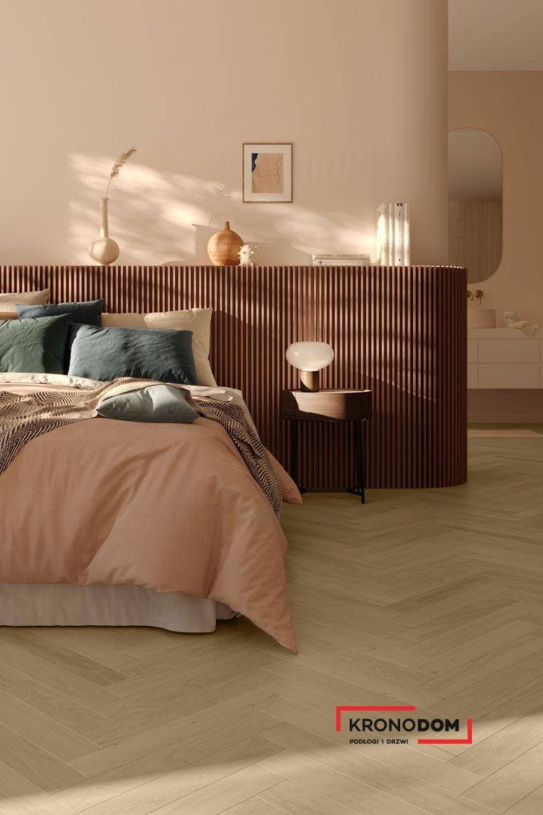 Panele fornirowane PARQWOOD HERRINBONE Oak Calm Ambre 61001493 klasa 33, gr.9,5mm, 4V (1opk=0,847m2) jodełka klepka B NOWOŚĆ 2026 2