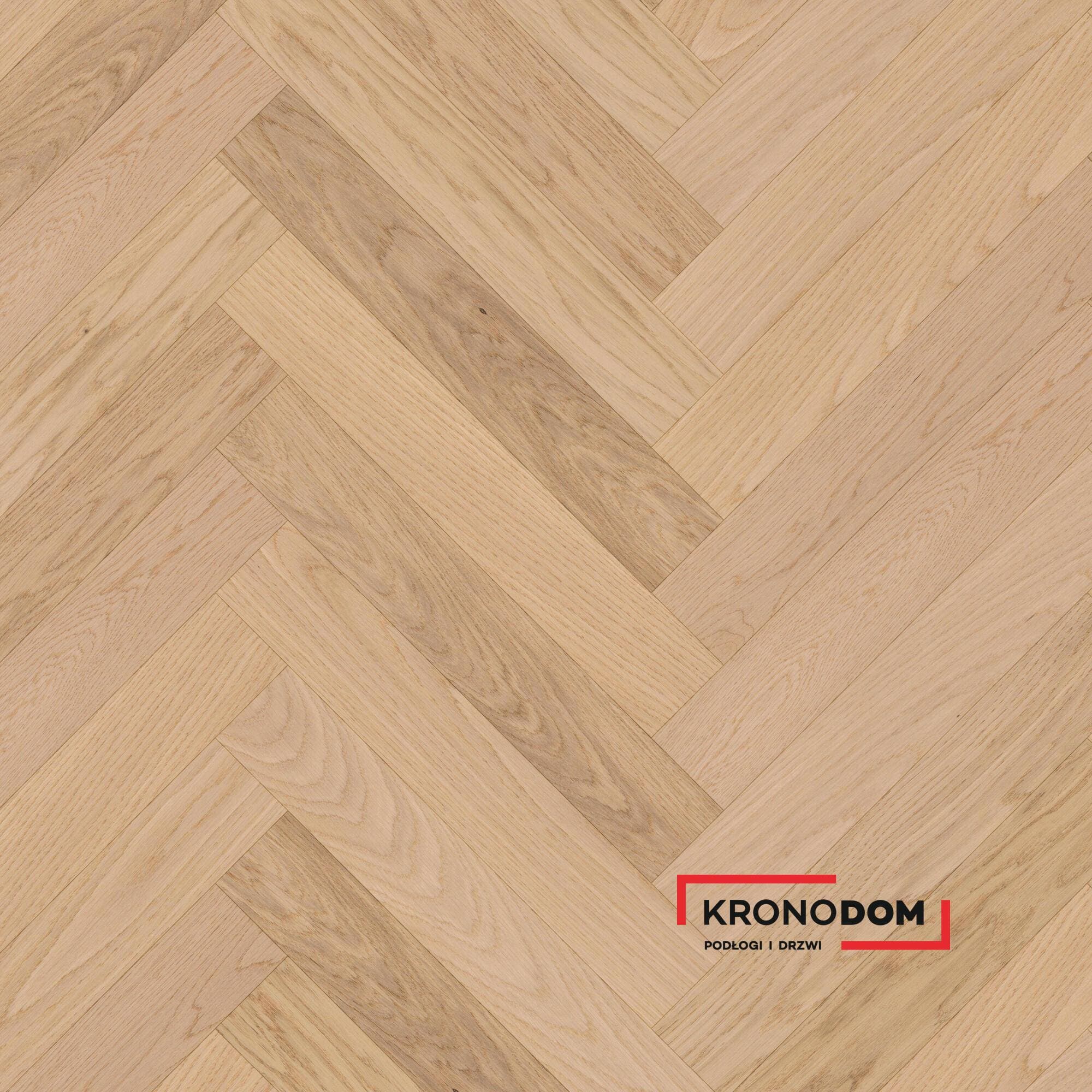 Panele fornirowane PARQWOOD HERRINBONE Oak Calm Nude 61001494 klasa 33, gr.9,5mm, 4V (1opk=0,847m2) jodełka klepka A NOWOŚĆ 2026
