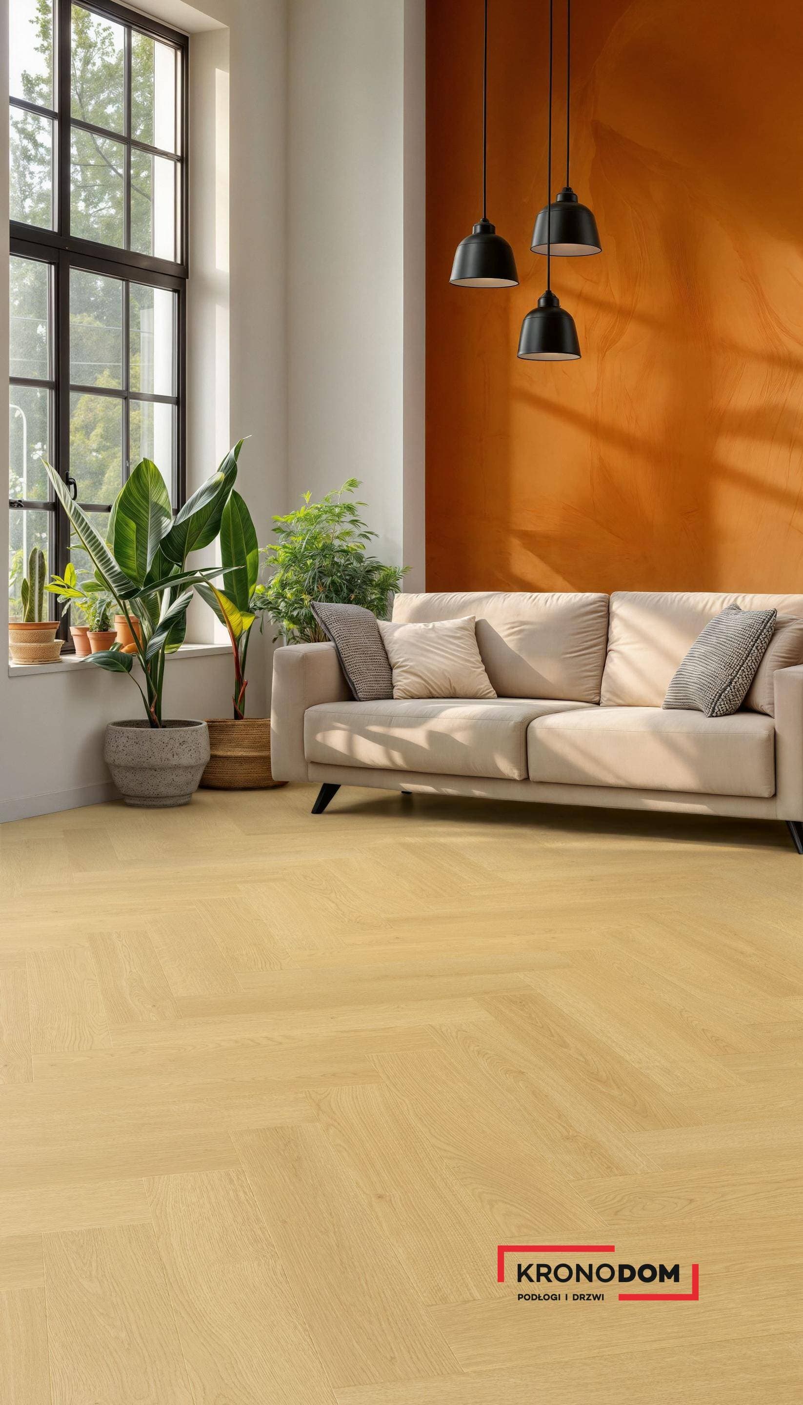 Panele podłogowe PREMIUM FLOOR ROYALE dąb Aurelia 88921 AC4, gr.8mm, 4V (1 opk.=14szt.=1,201m2) jodełka NOWOŚĆ 2026 2