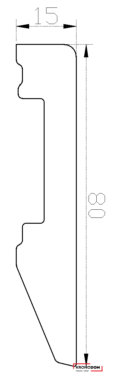 Listwa przypodłogowa PolyFoil CoreProtect Biała PFS-3-8015 15x80x2500 2