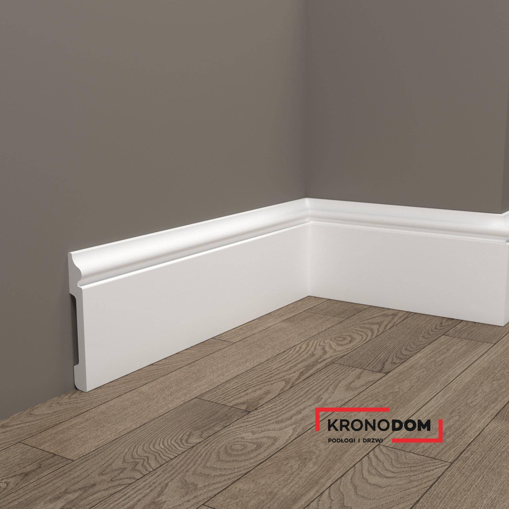 Listwa przypodłogowa PolyFoil CoreProtect Biała PFS-1-1215 15x120x2500