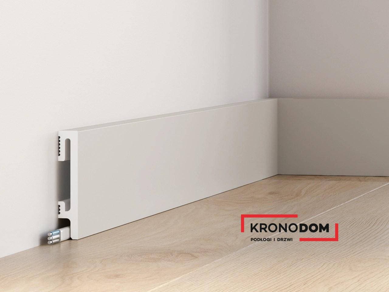Listwa przypodłogowa DUROFIT kaszmir PF081K wysokość 8 cm, szerokość krycia 1,5 cm, dł 240cm 3