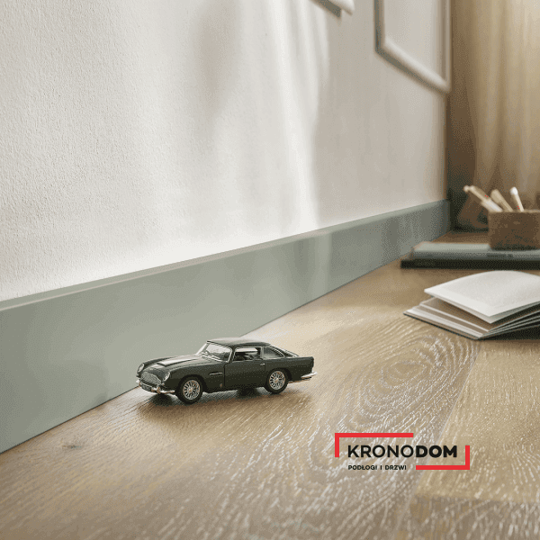 Listwa przypodłogowa ARBITON FORTINO szałwia 262 wysokość 8 cm, szerokość krycia 1,6 cm, dł 2200mm