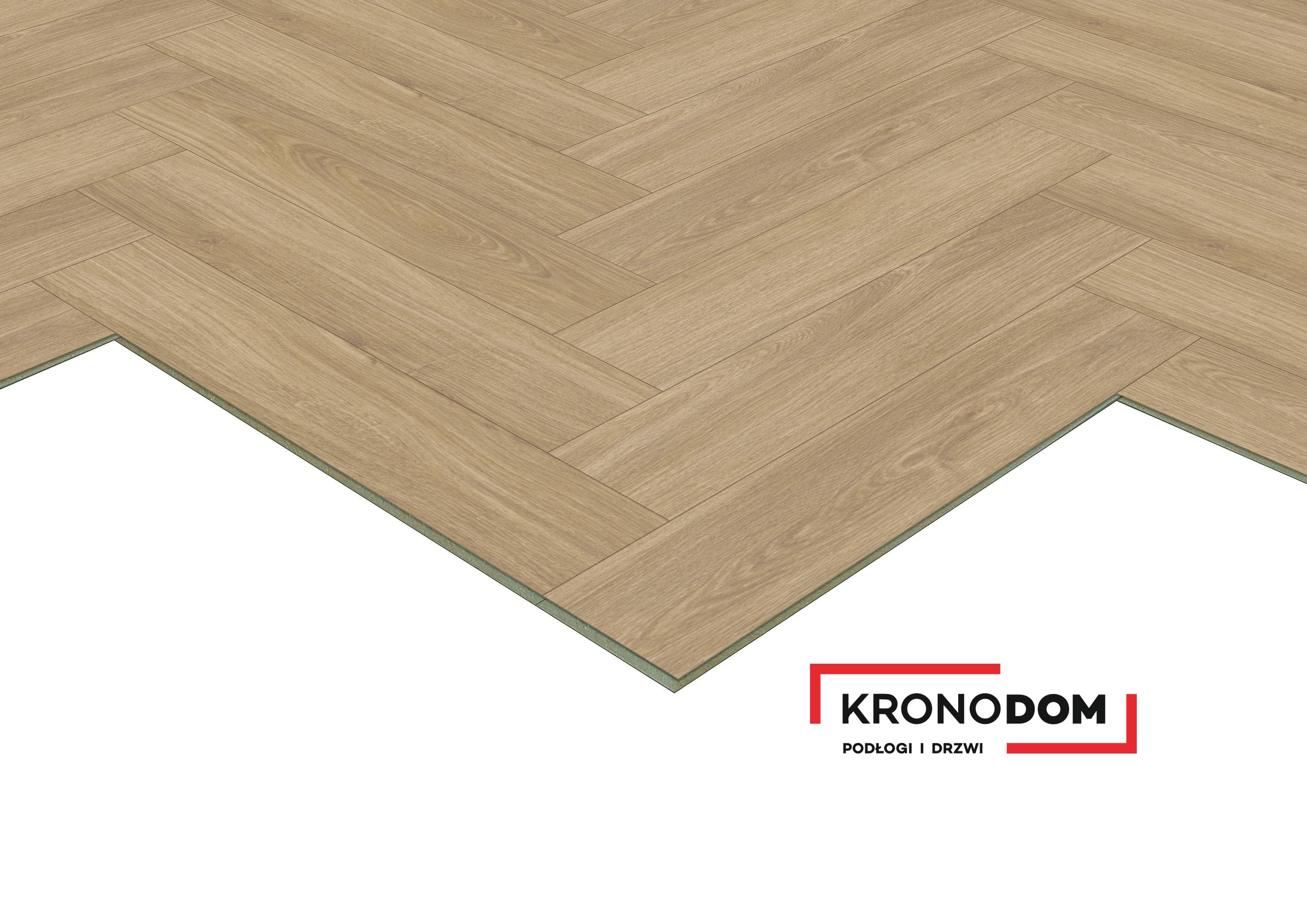 Panele podłogowe SWISS KRONO AURUM HERRINGBONE dąb delicato 40394 AQUA ZERO 72h gr.8mm, AC5, 4V (1opk.=14szt.=1,238m2) NOWOŚĆ 2026 3