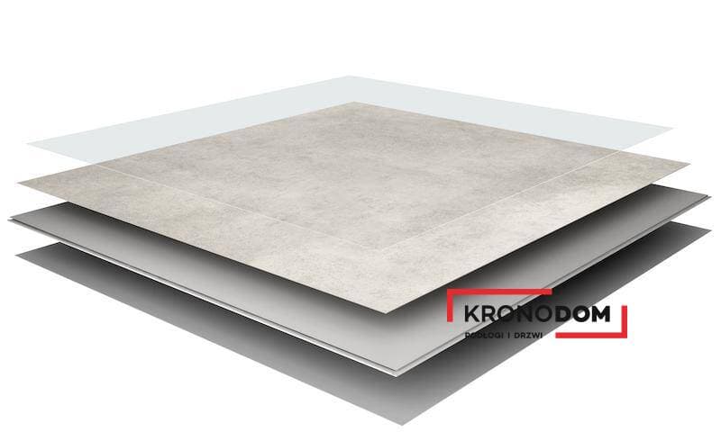 Panele winylowe VOX VILO STONE SPC concrete dust 6067231 klasa 33, gr.5mm, 4V (1op=4szt.=1,44 m2) 4