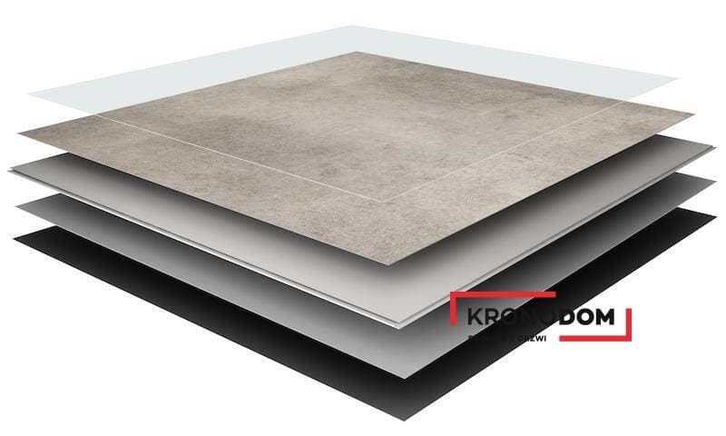Panele winylowe VOX VILO STONE SPC concrete beige 6074899 klasa 33, gr.6mm, 4V (1op=4szt.=1,44 m2) 4