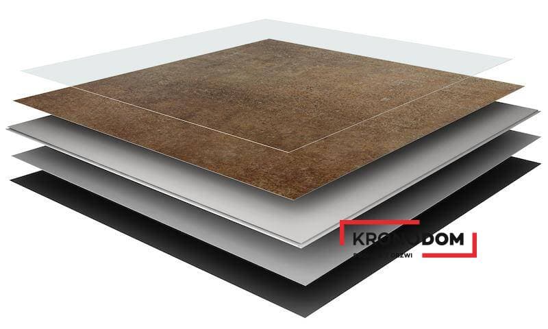 Panele winylowe VOX VILO STONE SPC rust 6074900 klasa 33, gr.6mm, 4V (1op=4szt.=1,44 m2) 2