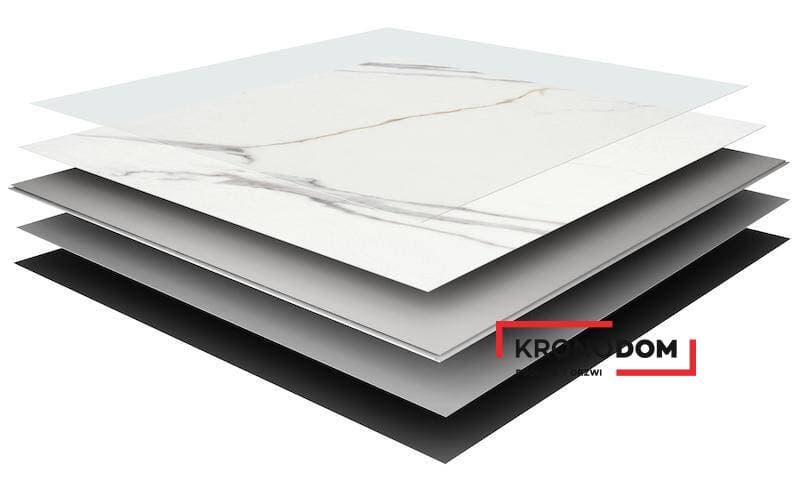 Panele winylowe VOX VILO STONE SPC calacatta white 6074903 klasa 33, gr.6mm, 4V (1op=4szt.=1,44 m2) 4