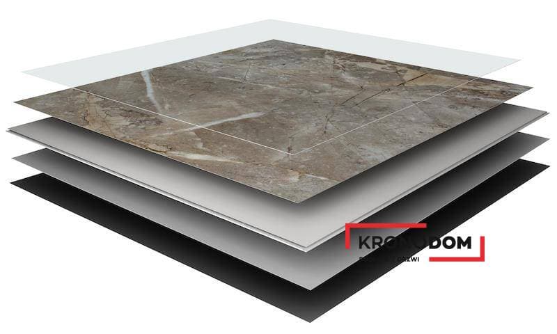 Panele winylowe VOX VILO STONE SPC marble skin 6074906 klasa 33, gr.6mm, 4V (1op=4szt.=1,44 m2) 4