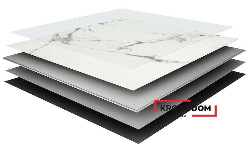 Panele winylowe VOX VILO STONE SPC calacatta snow 6074908 klasa 33, gr.6mm, 4V (1op=4szt.=1,44 m2) 4