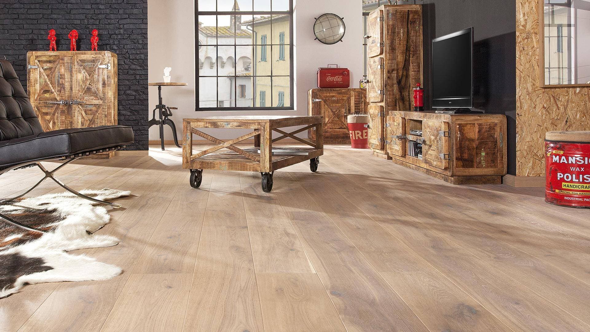 Podłoga drewniana Barlinek SENSES dąb sense 1WG000634 gr.14mm, 2V (1opk.=3,18m2) 207x2200, deska 1-lamelowa, olej naturalny 3